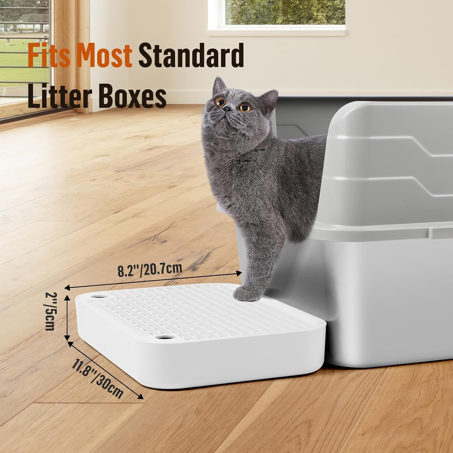 Detalle de Bartuke Cat Litter Box Ramp Mat with Filter Function