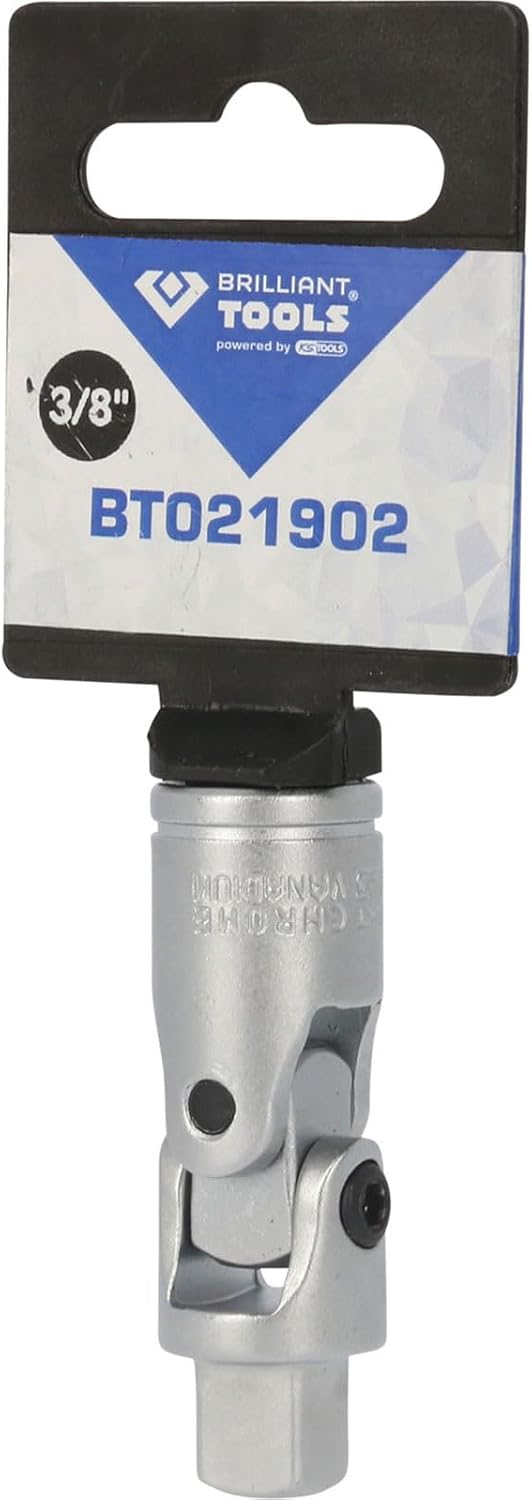 Detalle 2 de BRILLIANT TOOLS BT021902 3/8 Inch Universal Joint, Chrome Vanadium Steel