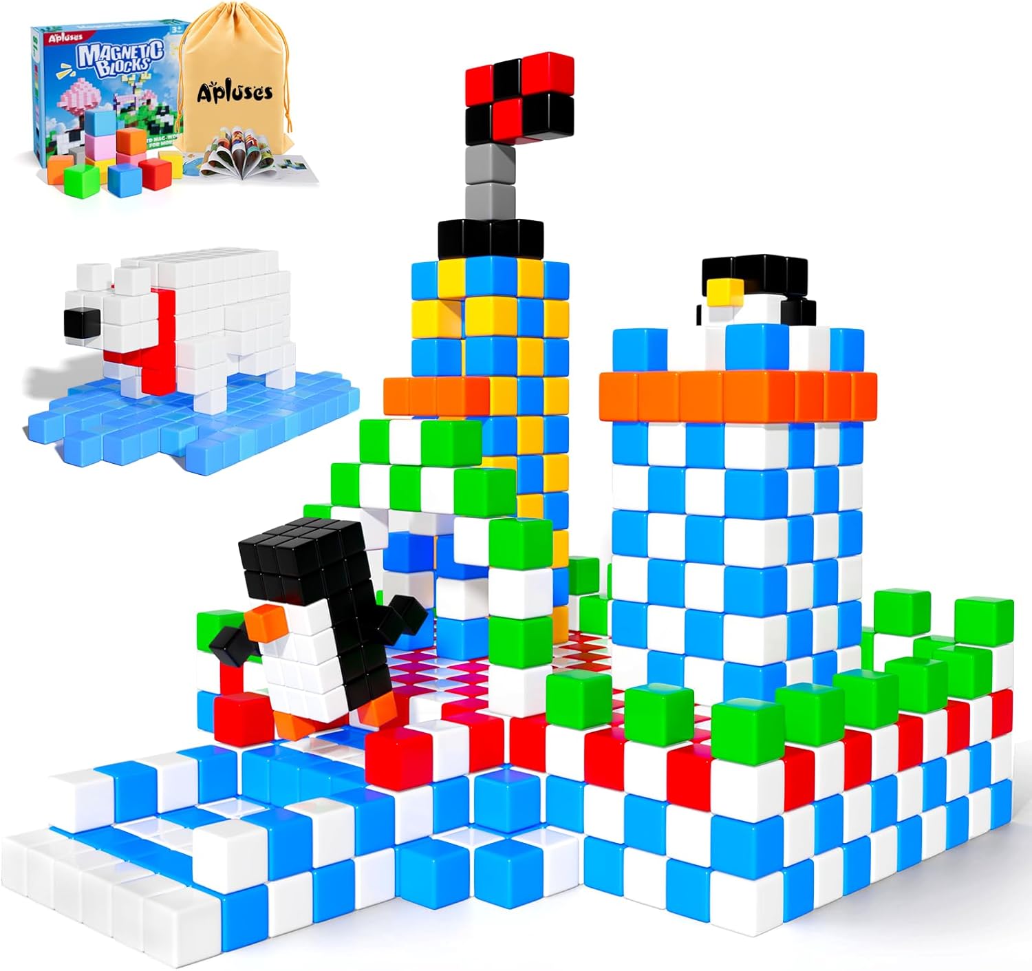 Thumbnail 6 de Apluses 32pcs Magnetic Blocks set for toddlers 🧩