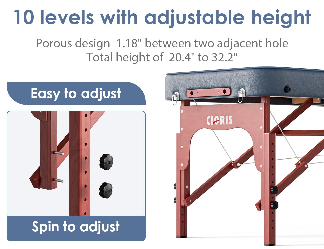 Thumbnail 2 de CLORIS 84" Portable Massage Table