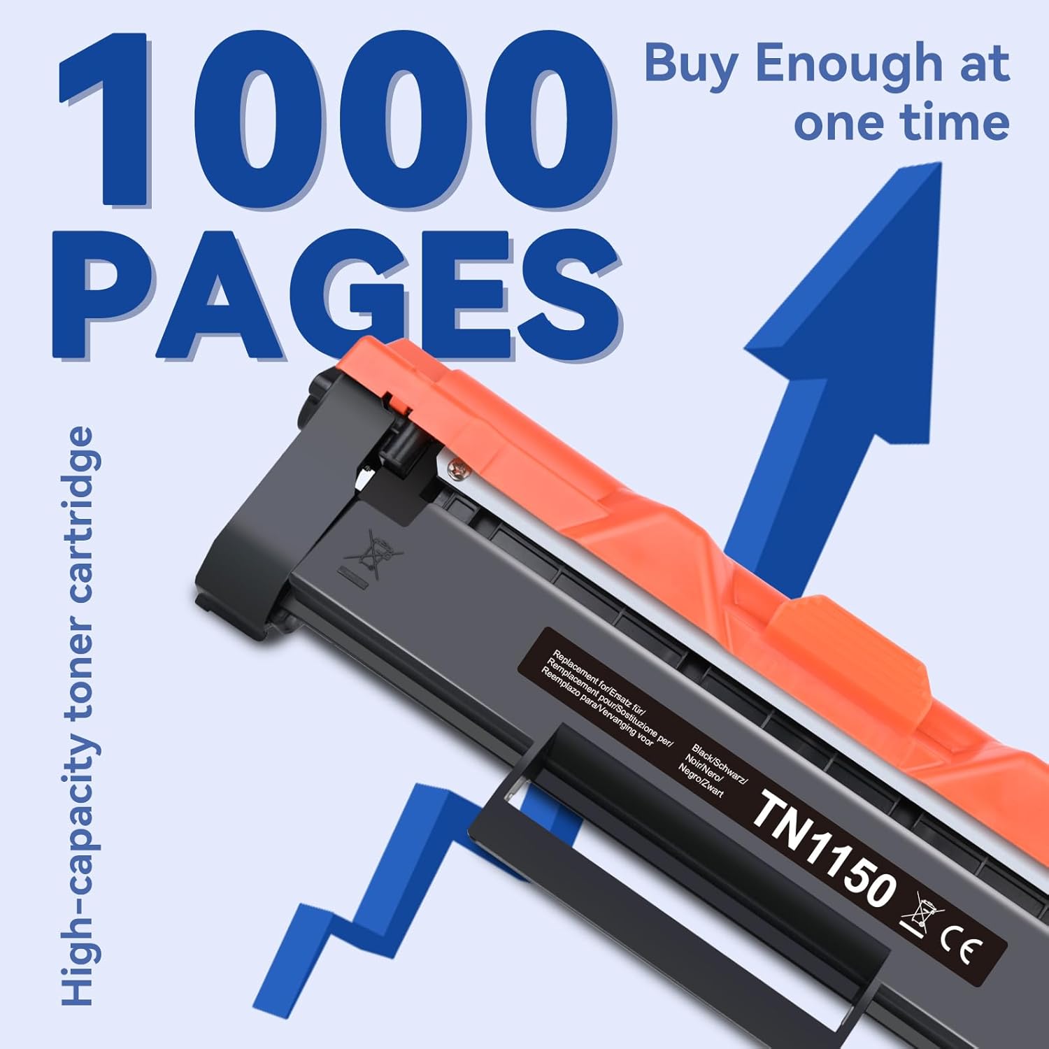 Thumbnail 1 de Lemero TN1150: Toner Compatibile per Brother HL-L1240W, HL-L1242W, DCP-L1640W, DCP-L1642W, DCP-L1660W – 1.000 Pagine con Chip Nero