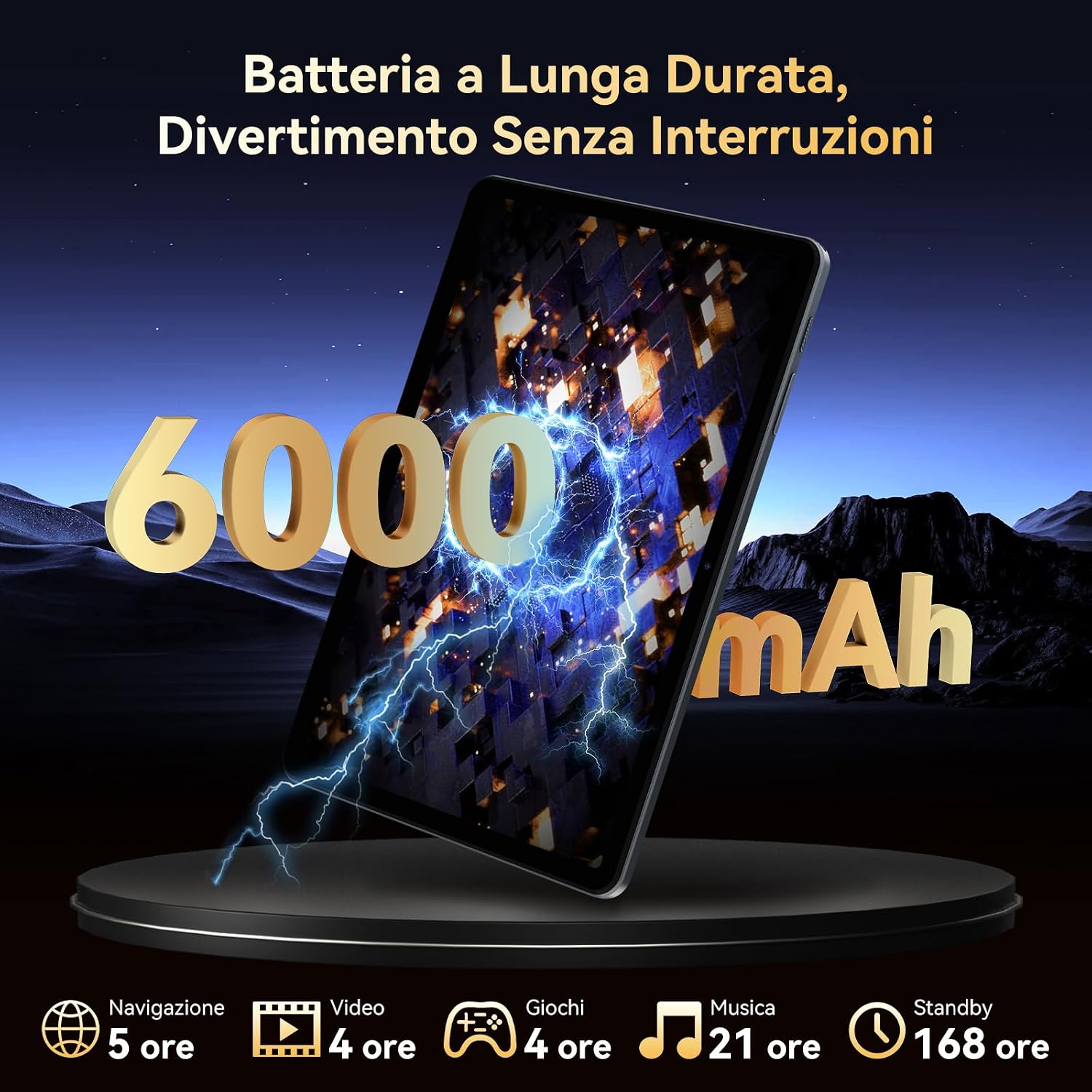 Detalle de TABWEE Tablet con Tastiera e Penna: 18 GB RAM, 128 GB ROM, schermo da 10,1'' e Gemini AI 3.1Pro