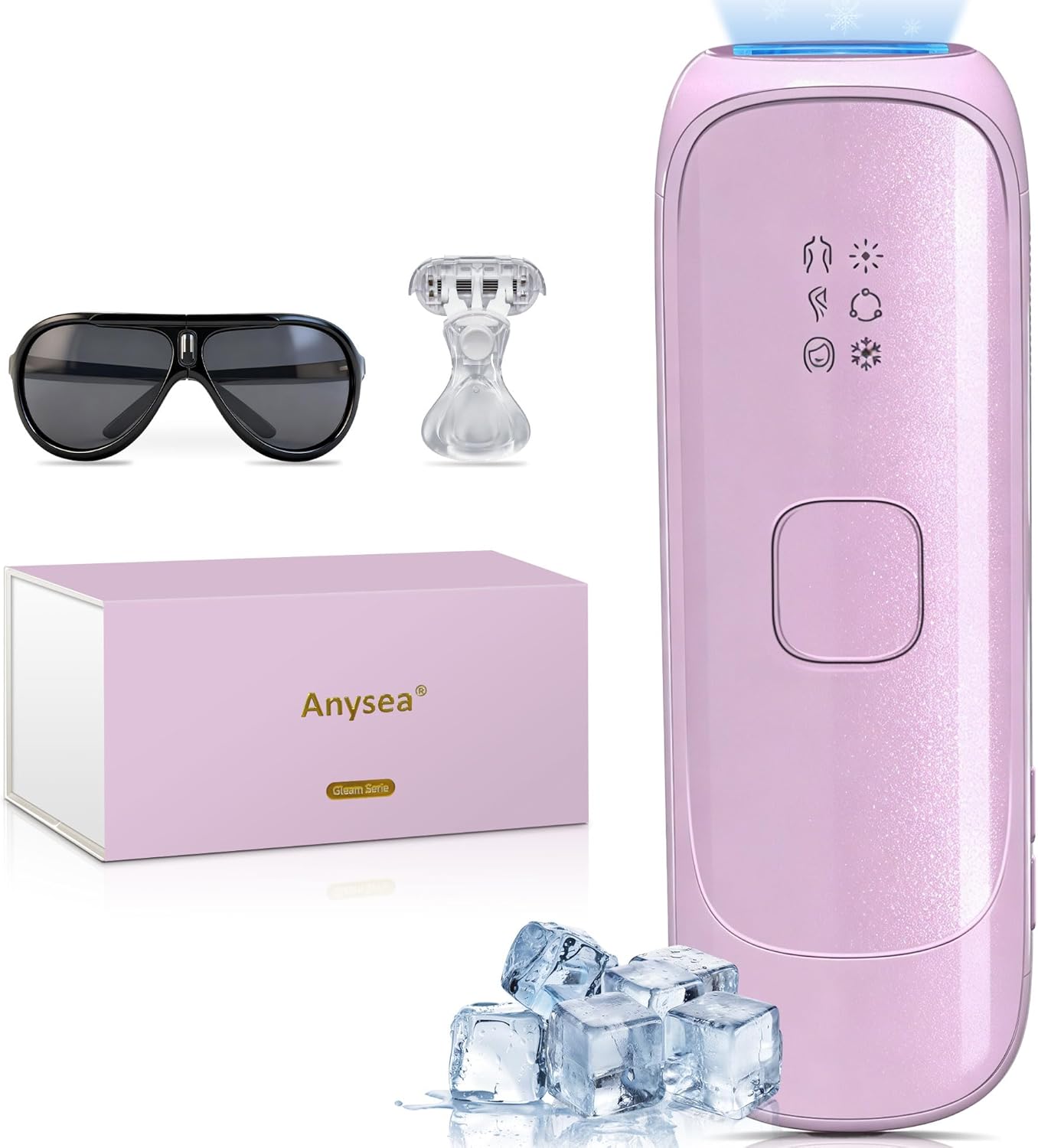 Detalle de Anysea Epilateur Lumière Pulsée avec Refroidissement au Saphir