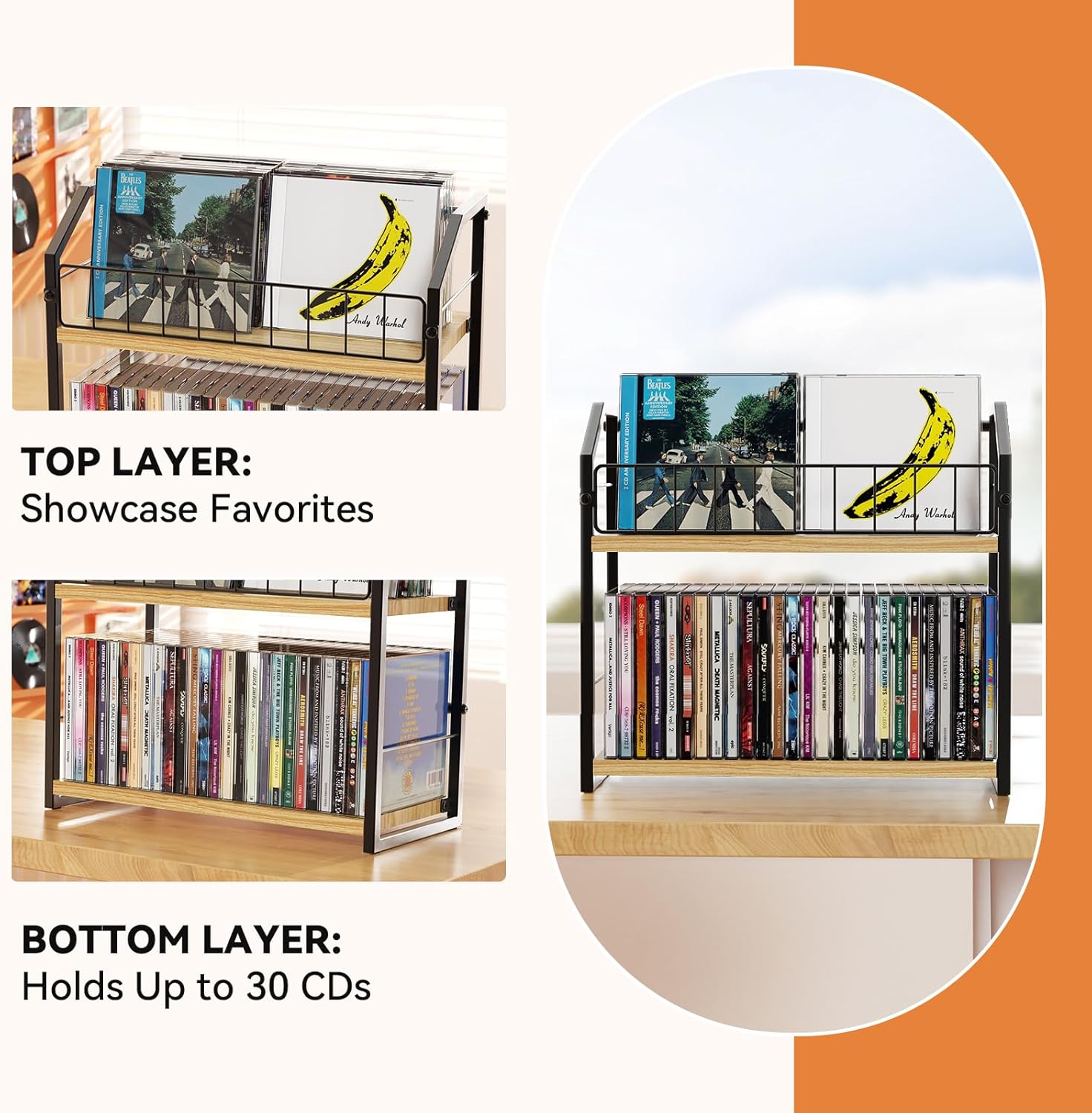 Thumbnail 2 de PAPAGIFTREE CD rack holds 60