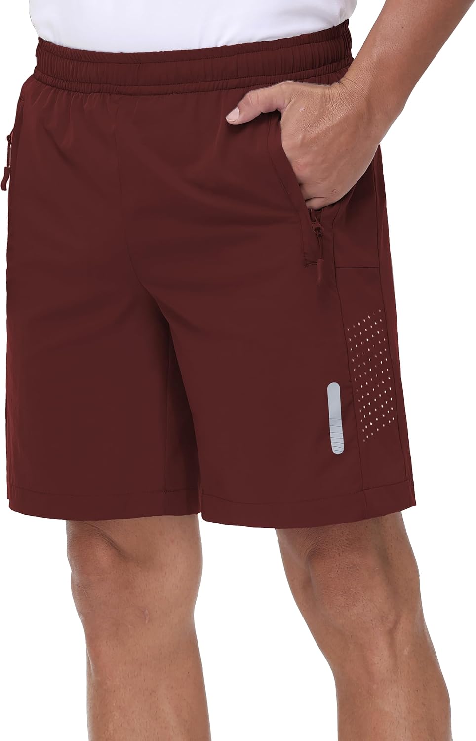 Thumbnail 6 de Rvinroo Men's 8-Inch Sports Shorts with Zip Pocket