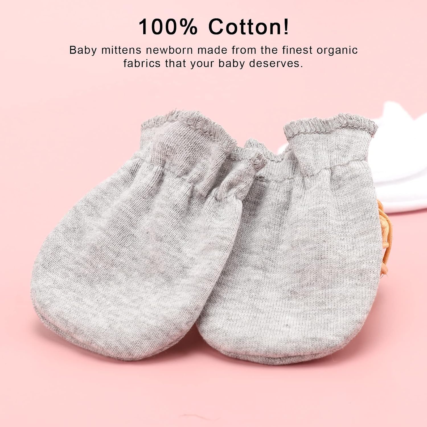 Detalle 2 de DRESHOW Newborn Baby Mittens 0–6 months