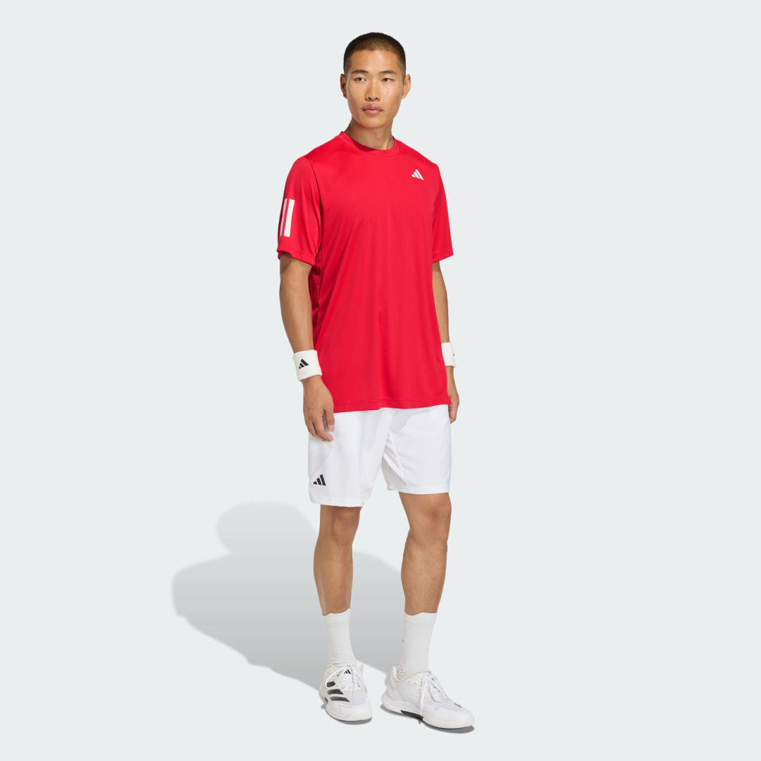 Thumbnail 2 de Camiseta Club Tennis Climacool 3-Stripes de Adidas – Rojo
