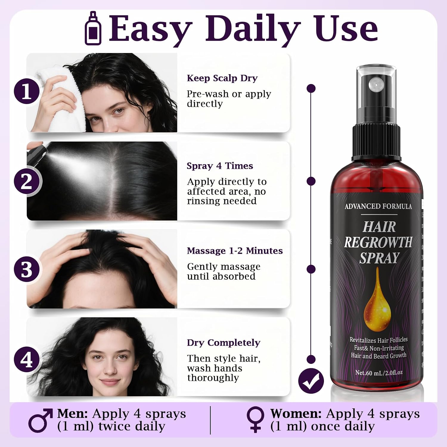 Thumbnail 4 de Voltuno Siero Capelli Rosmarino Ricino Anti-caduta – 60 ml