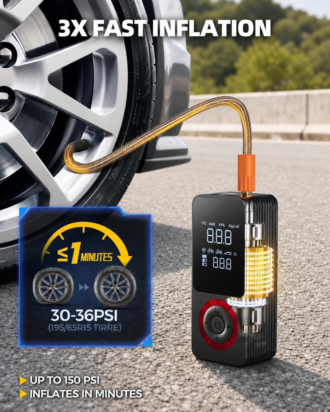 Detalle 2 de ST10 Portable Tire Inflator