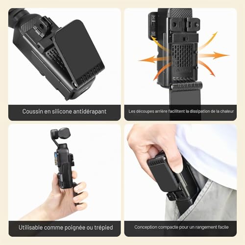 Thumbnail 9 de AMAZEAR Support magnétique pour DJI Osmo Pocket 4P/4/3 – Noir