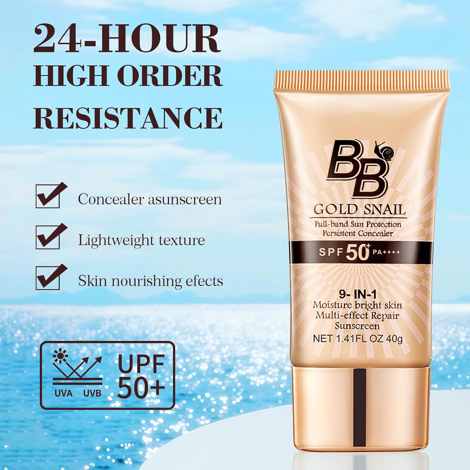 Detalle 2 de EHIOG BB-crème SPF 50+ met natuurlijke tint, hydraterend, 40 g