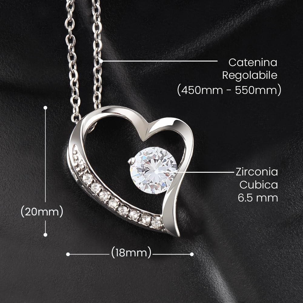 Thumbnail 4 de GleamÆVita Lux Collana regalo per mamma, figlia o fidanzata: eleganza in acciaio inox anallergico