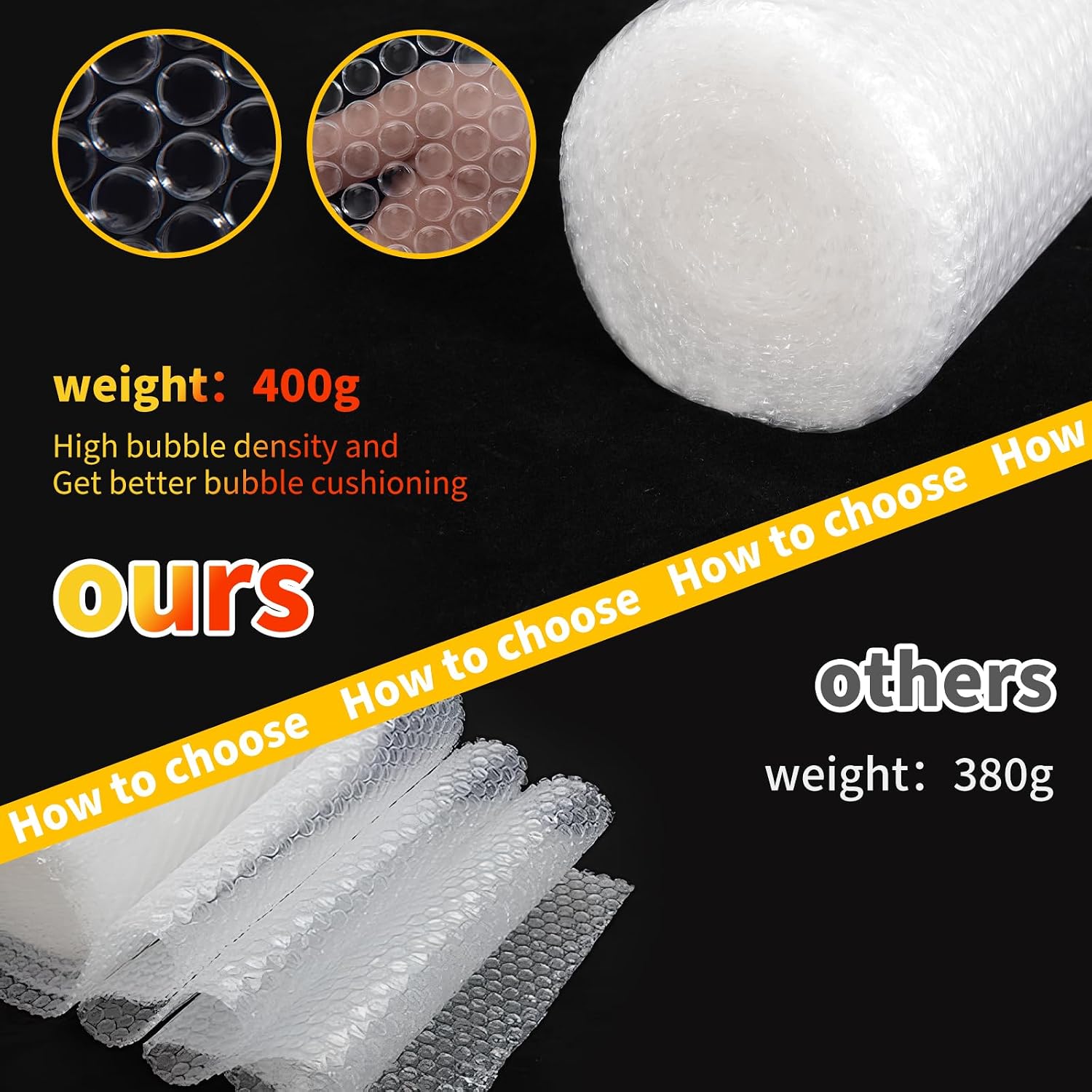 Thumbnail 2 de Bubble Cushioning Wrap 2 Pack (12 Inch x 72 ft) – Perforated Bubble Wrap for Packing, Moving, and Shipping