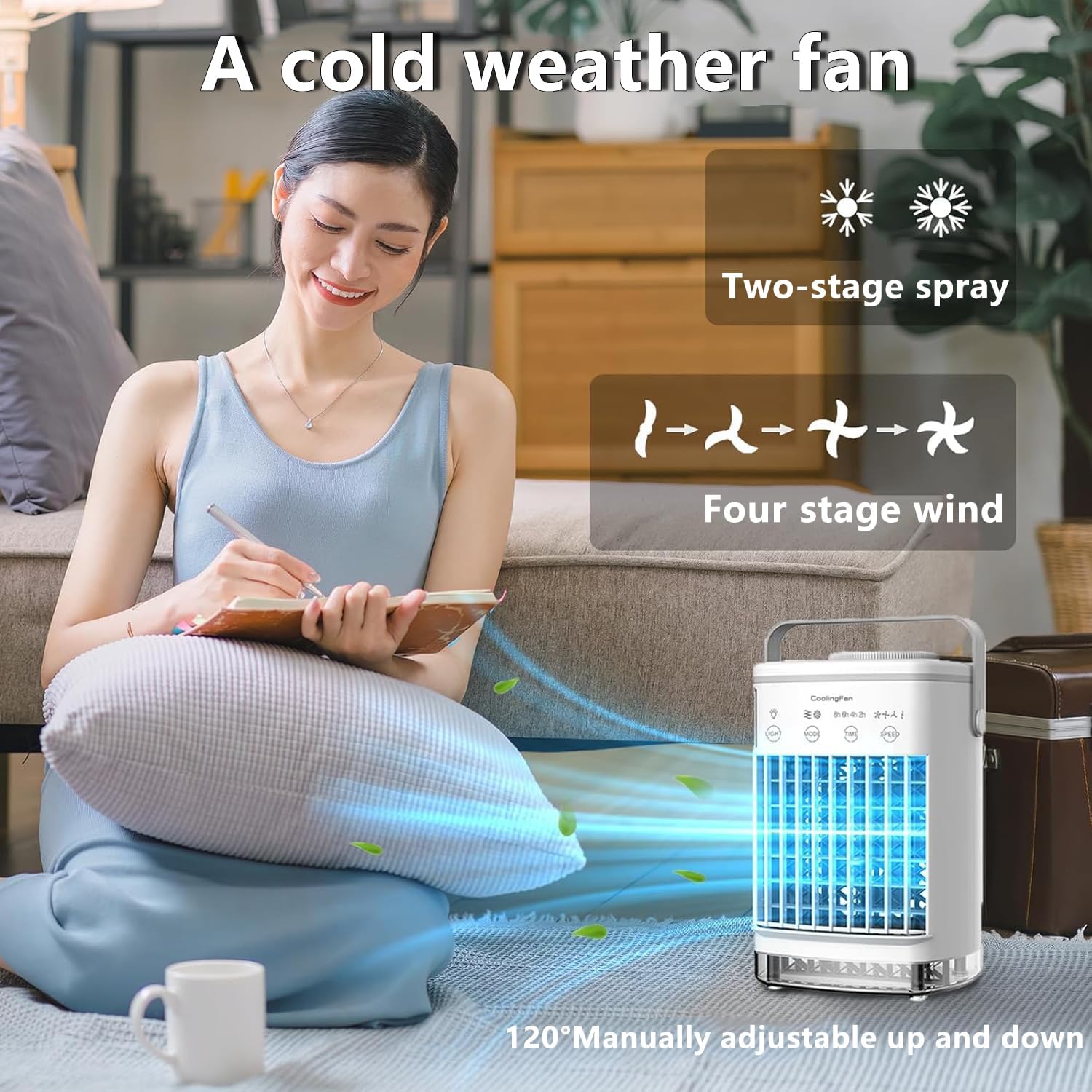 Thumbnail 2 de Portable Air Cooler 3-in-1: Personal Evaporative Cooler with 700ml Tank
