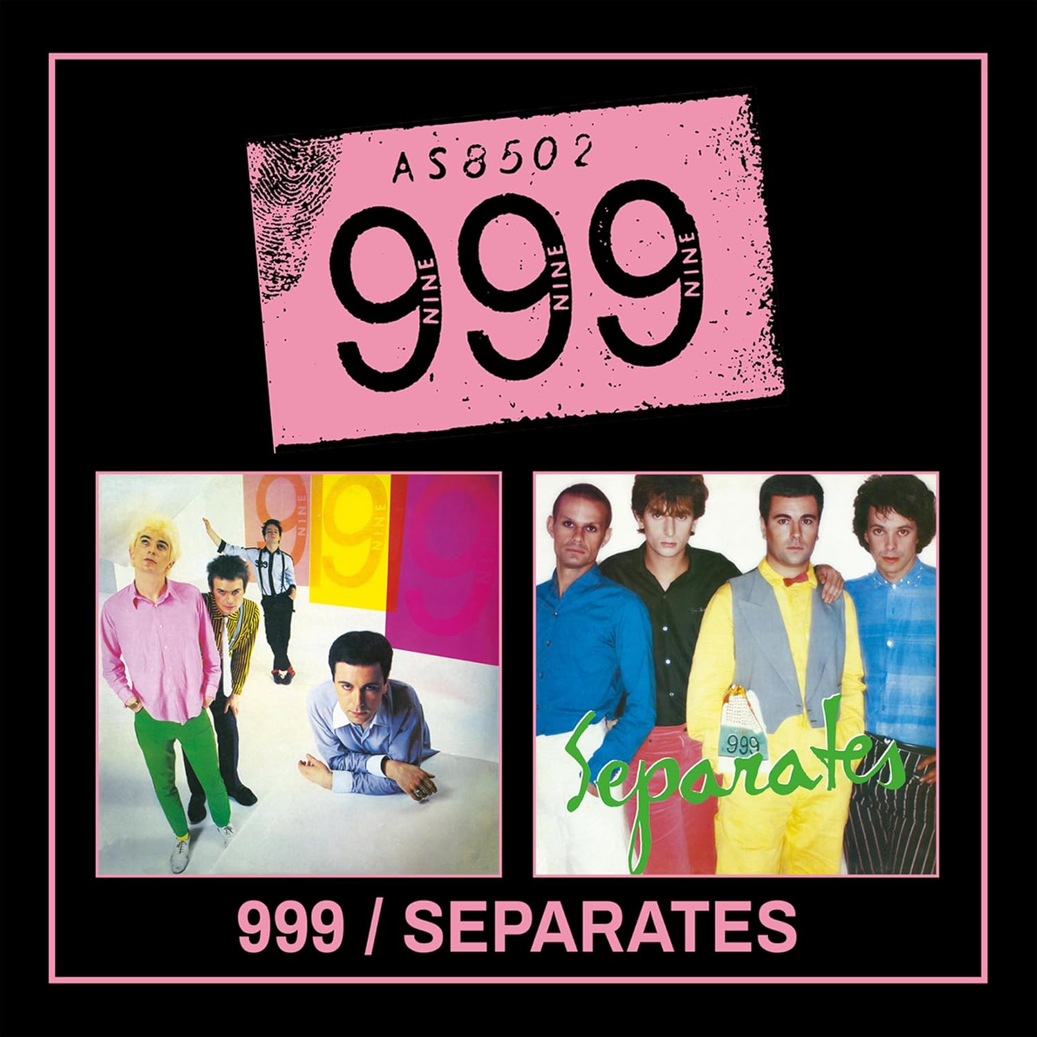 Detalle de 999『999 / Seperates』2枚組CDデジパック、歌詞・レコードジャケット写真付き