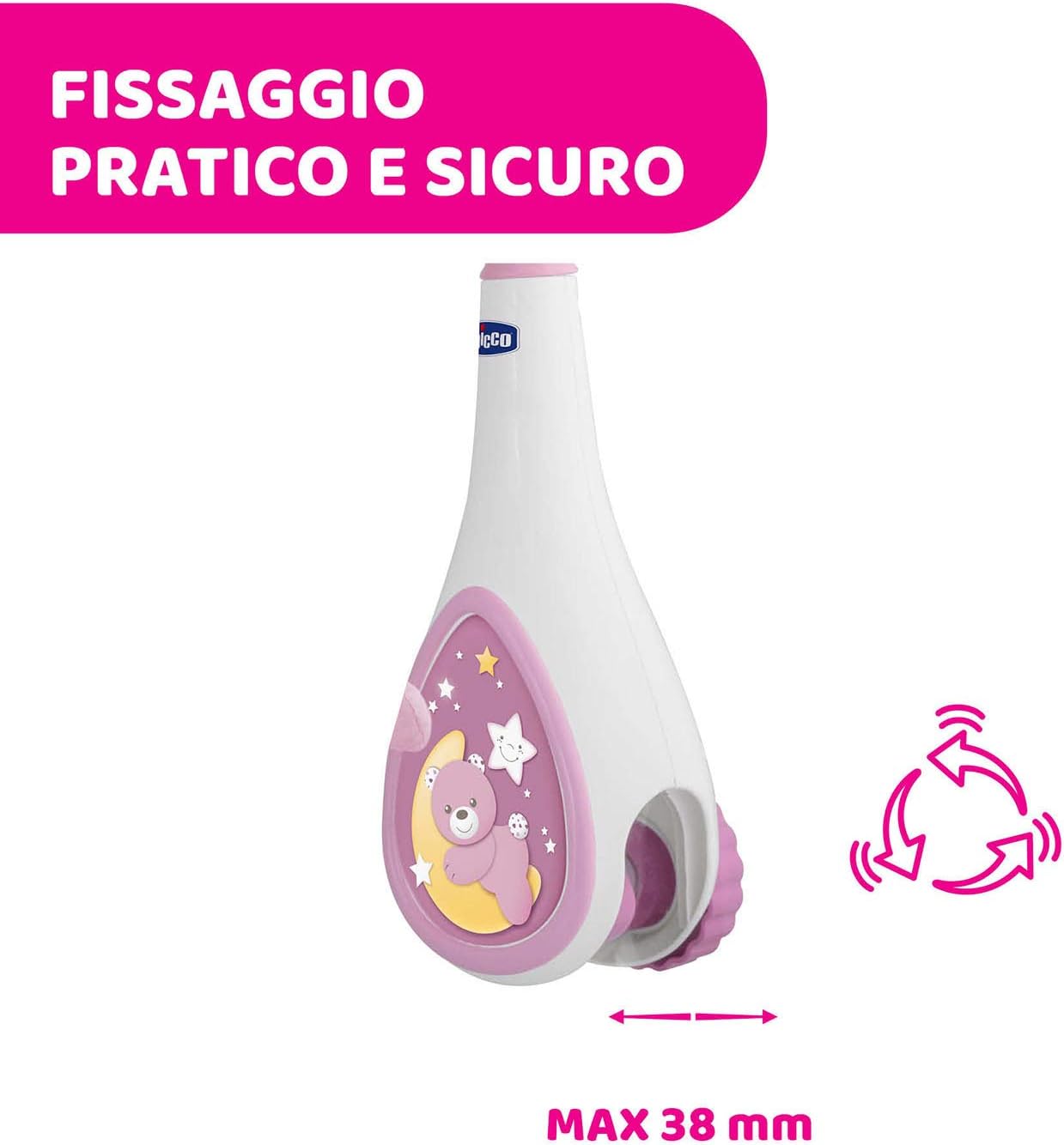 Detalle 2 de Chicco Next2Dreams Giostrina 3in1 rosa