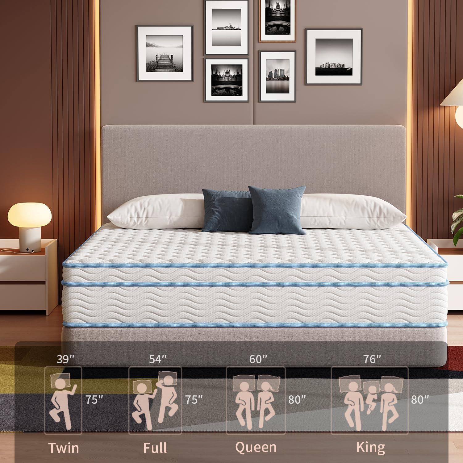 Detalle de THROBIG Full Mattress, 12-Inch