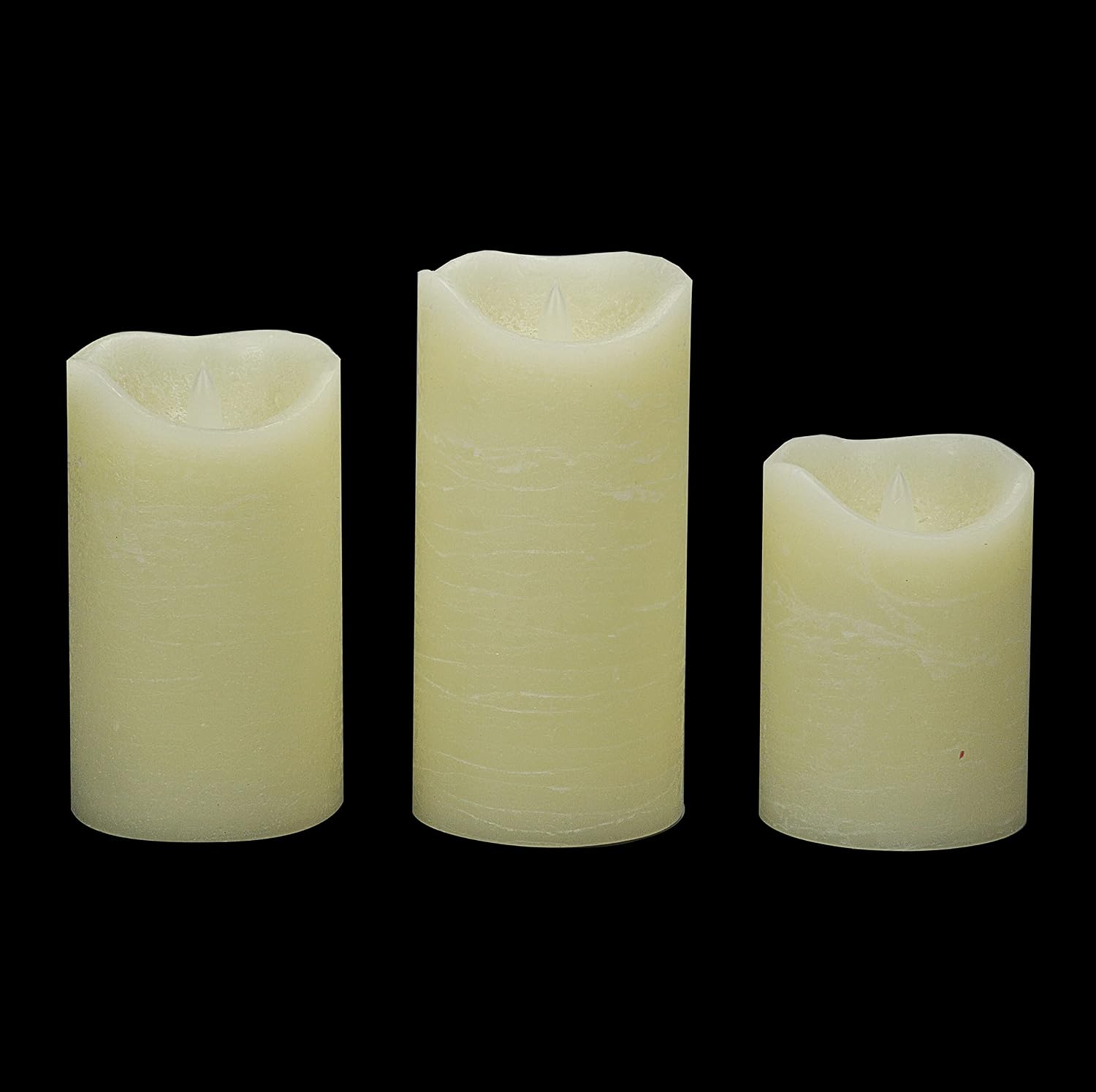 Detalle 1 de Candle Choice Flameless Pillar Candles, 3-Pack