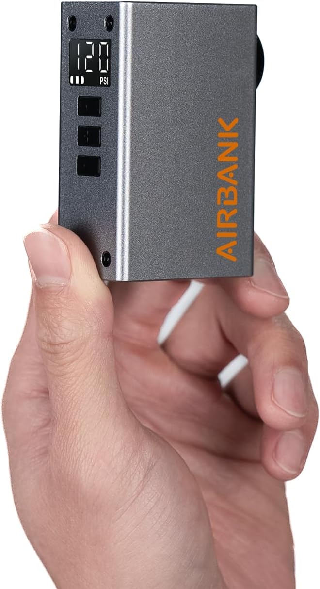 Detalle de AIRBANK Pocket 2 PRO AS220PRO elektrische minifietspomp, 120 PSI