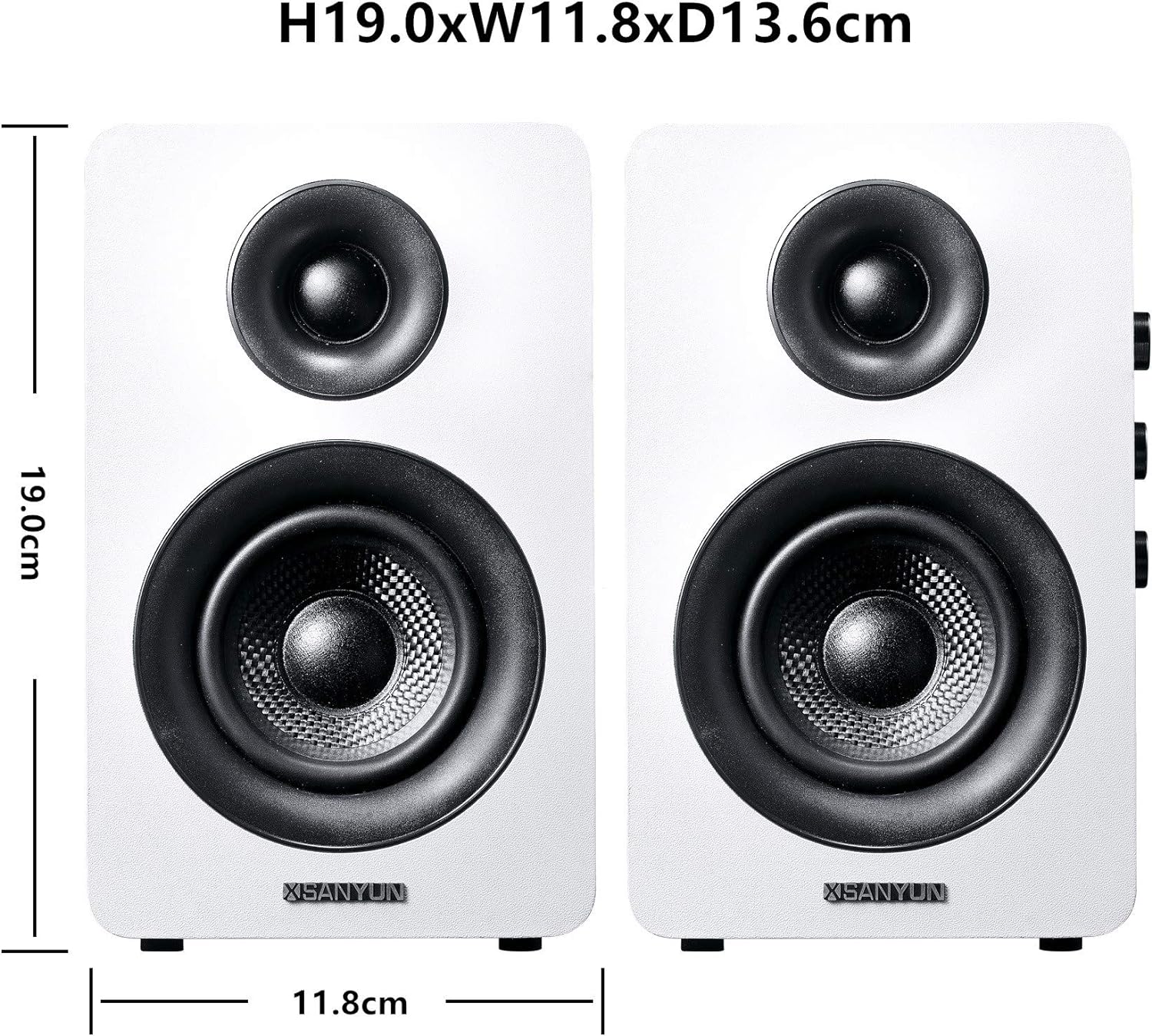 Detalle 2 de Sanyun SW208 3" Regallautsprecher Bluetooth 5.0