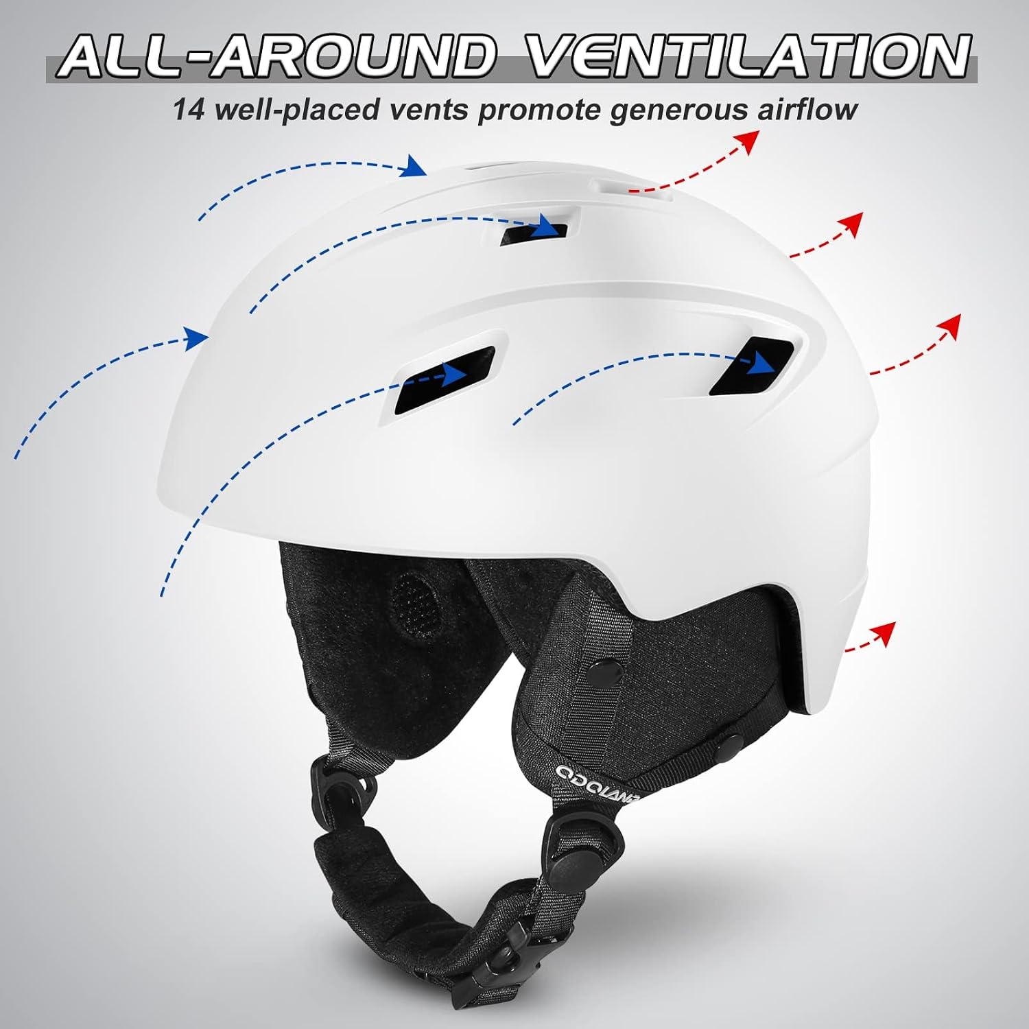 Thumbnail 2 de Odoland Ski Helmet and Goggles Set for Snowboarding