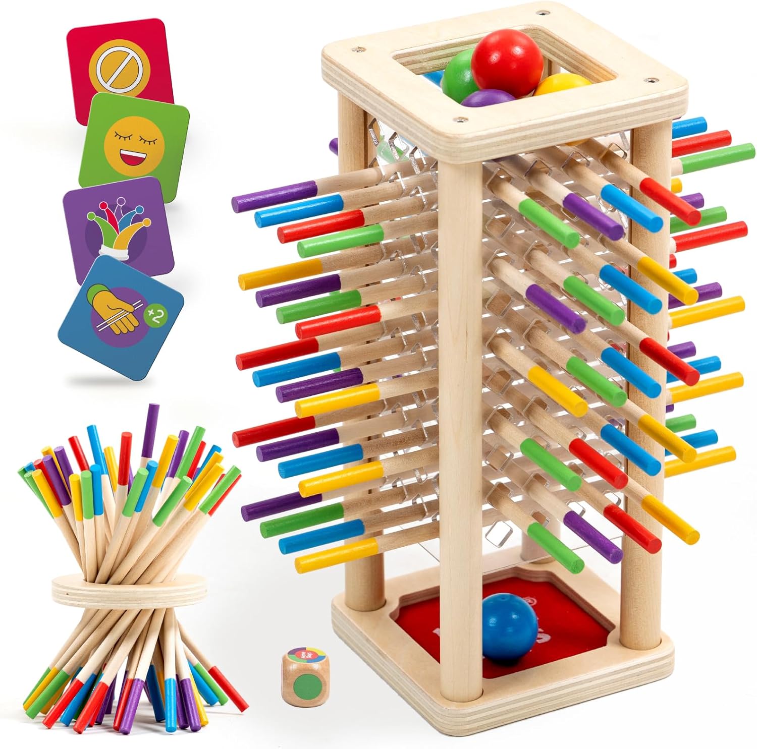 Detalle de BALLFALL Montessori Geschicklichkeitsspiel ab 3 Jahren