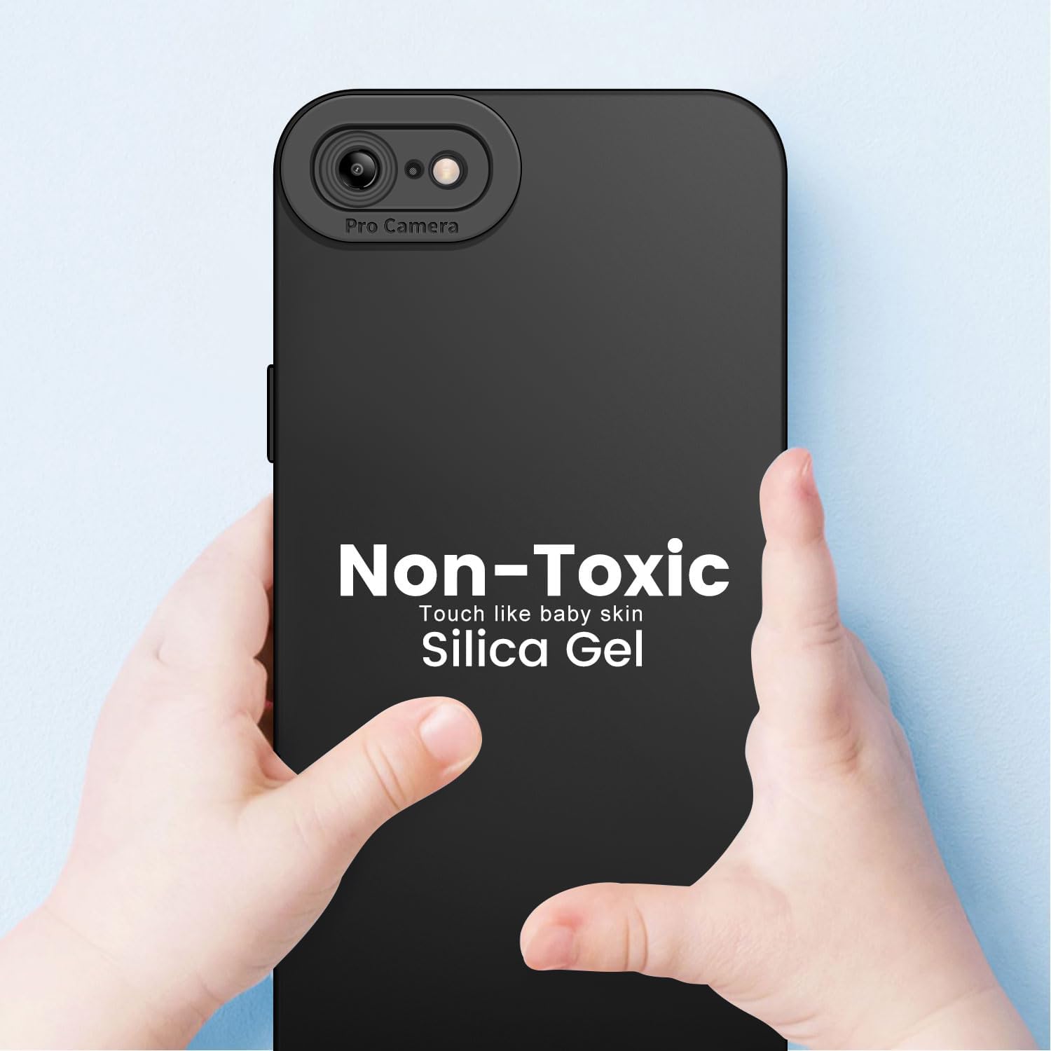 Thumbnail 5 de Tenphone coque silicone souple pour iPhone SE 2022/SE 2020 et iPhone 8/7 (4,7") – Protection anti-choc avec protection caméra