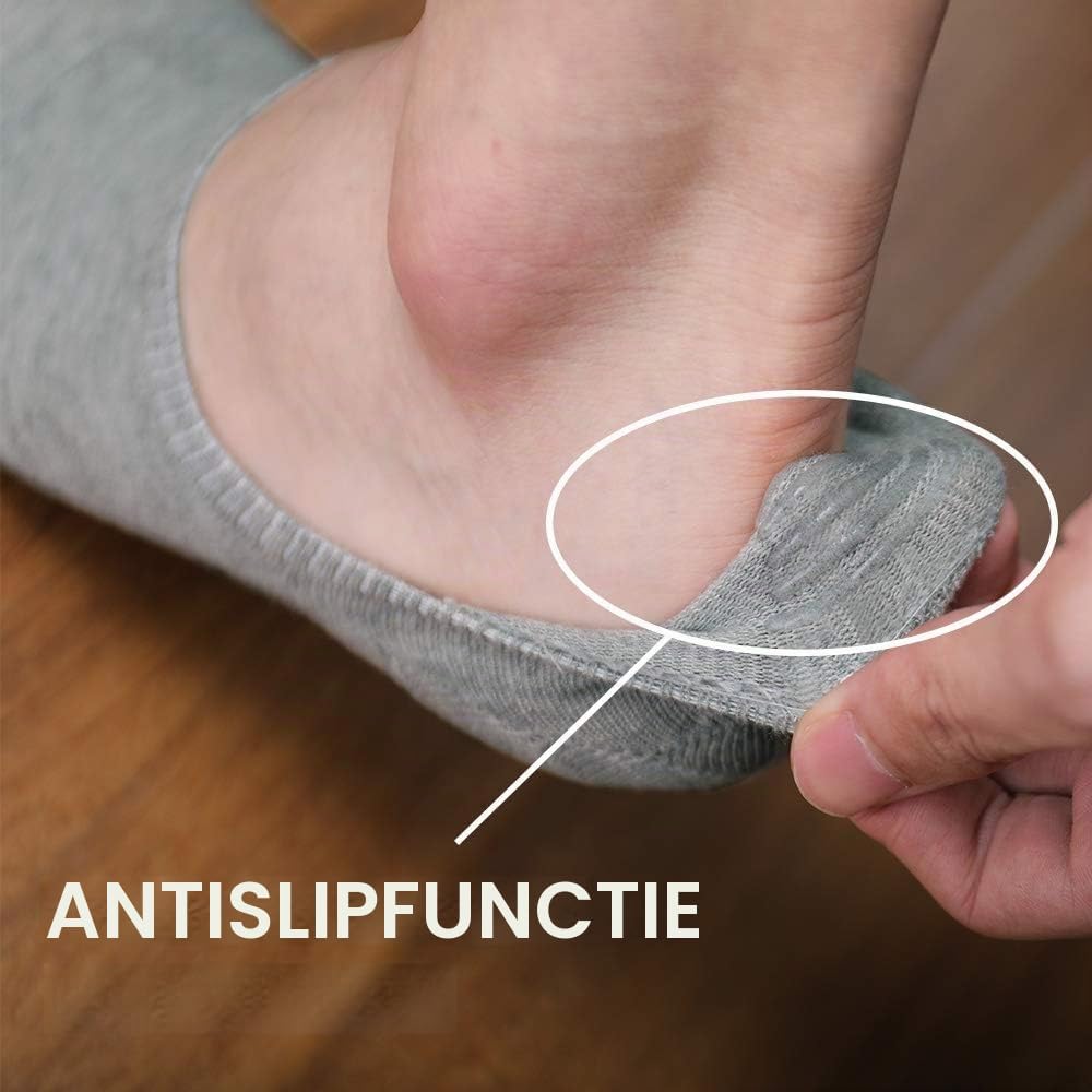 Detalle de YOUCHAN sneaker socken damen onzichtbare sneakersokken met siliconen hielband