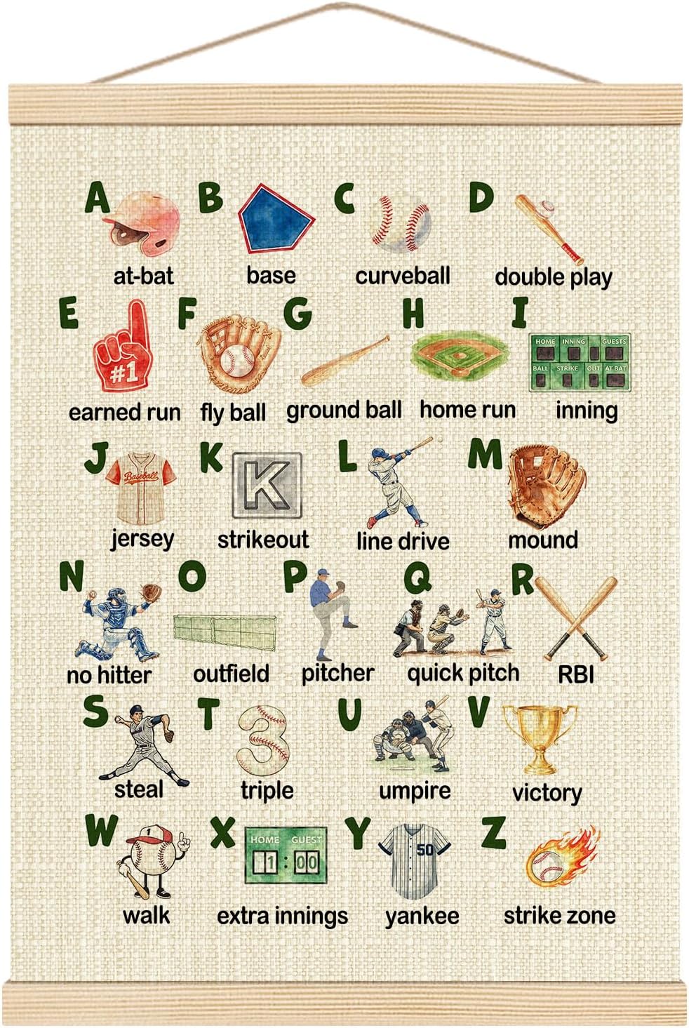 Thumbnail 6 de Golf Nursery Wooden Poster Hanger, 16 x 24 Inches