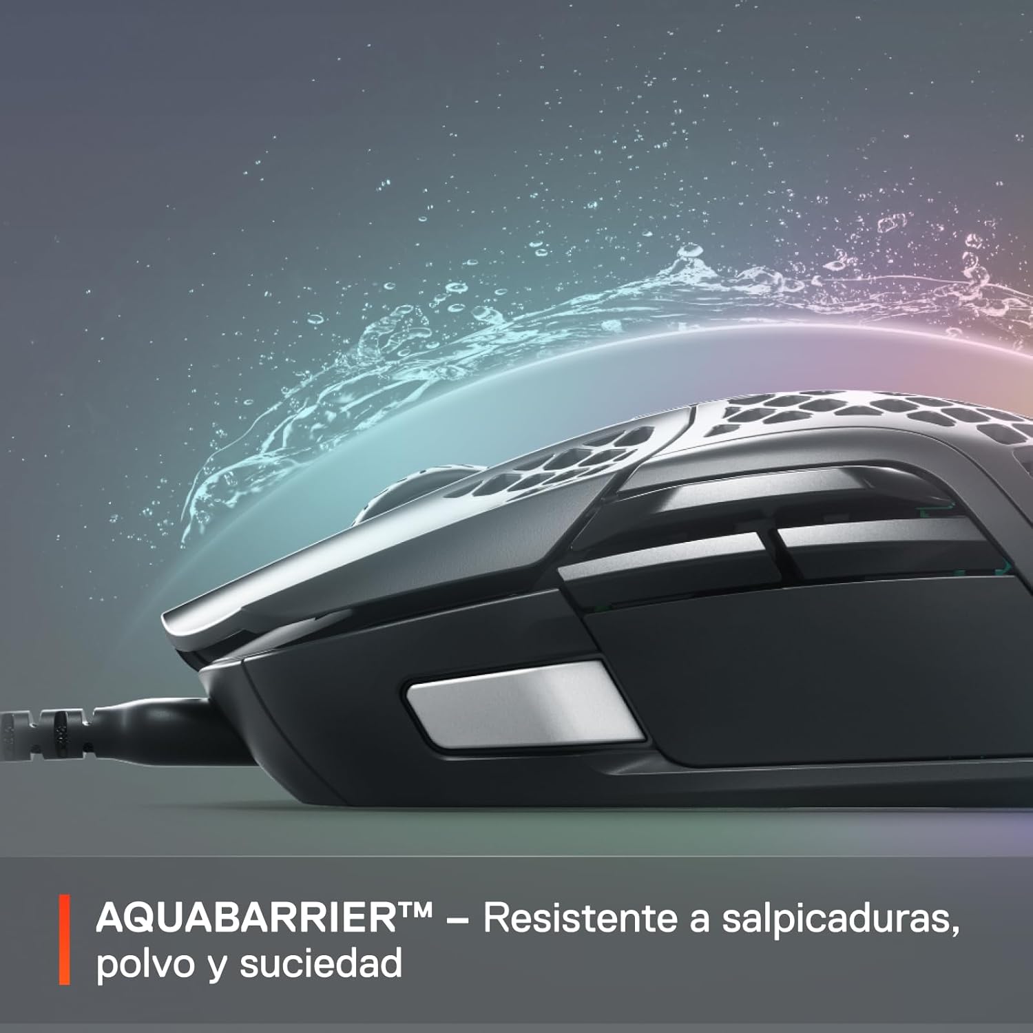 Thumbnail 5 de SteelSeries Aerox 5 Holey RGB Gaming Mouse (Ultra-light, IP54 water-resistant, TrueMove Air optical sensor)