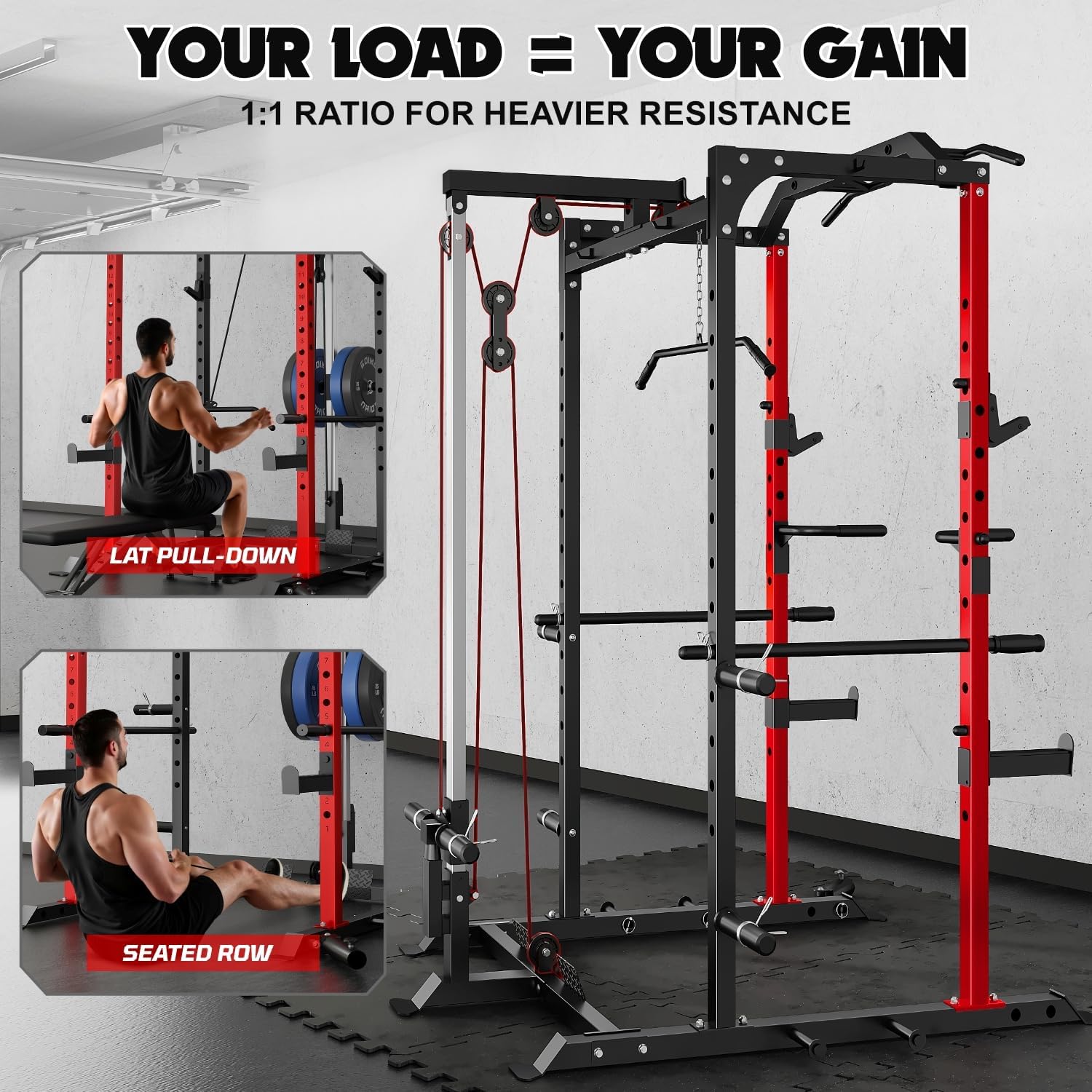 Detalle de GOIMU Power Cage 2×2-Inch Alloy Steel Frame