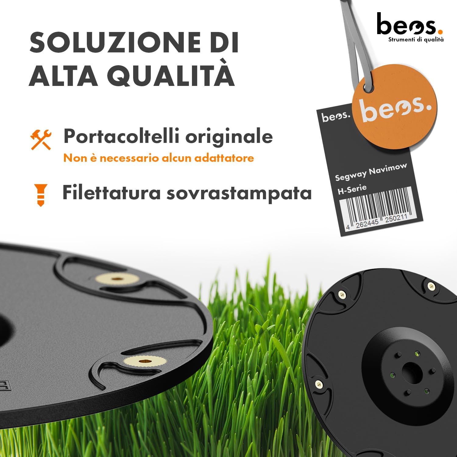Thumbnail 4 de BEOS Tuning per rasaerba Robot Premium – Disco lama 6 lame per Navimow Serie H (H500/H800/H1500/H3000)