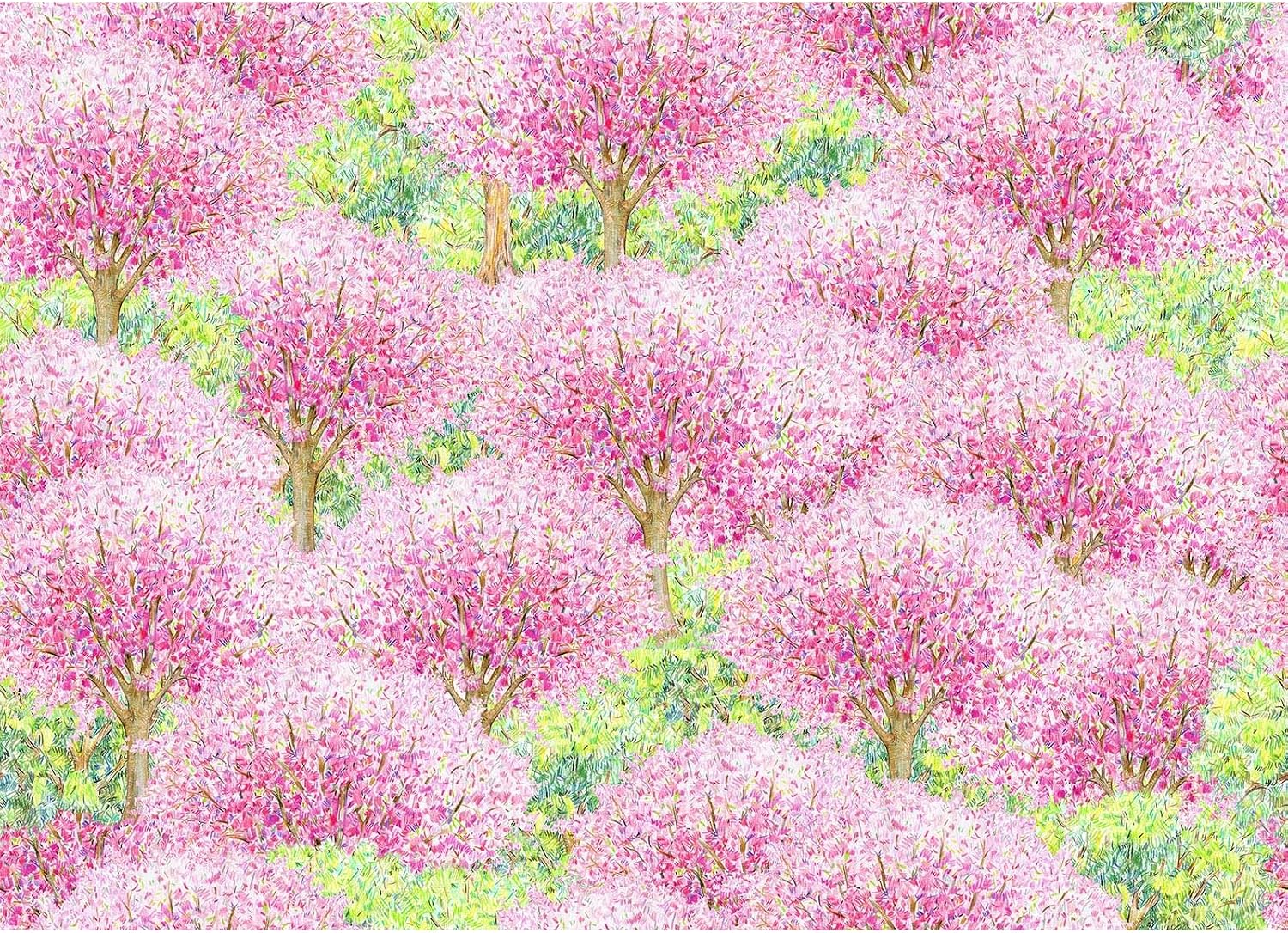 Detalle de TangMosaic Cherry Blossom 500-Piece Jigsaw Puzzle with Reference Poster