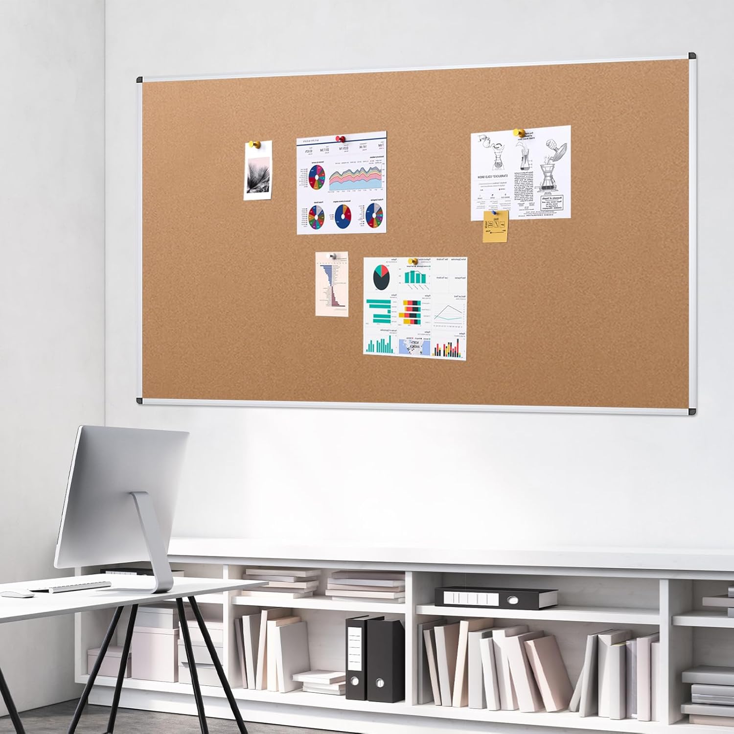 Thumbnail 5 de VIZ-PRO Bacheca in sughero 150 x 90 cm 📌