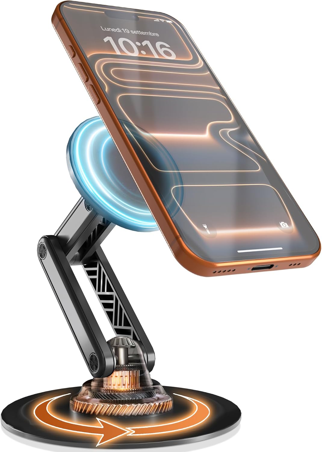 Detalle de COOPER Mag360: supporto magnetico da scrivania con rotazione a 360° per iPhone 12–17