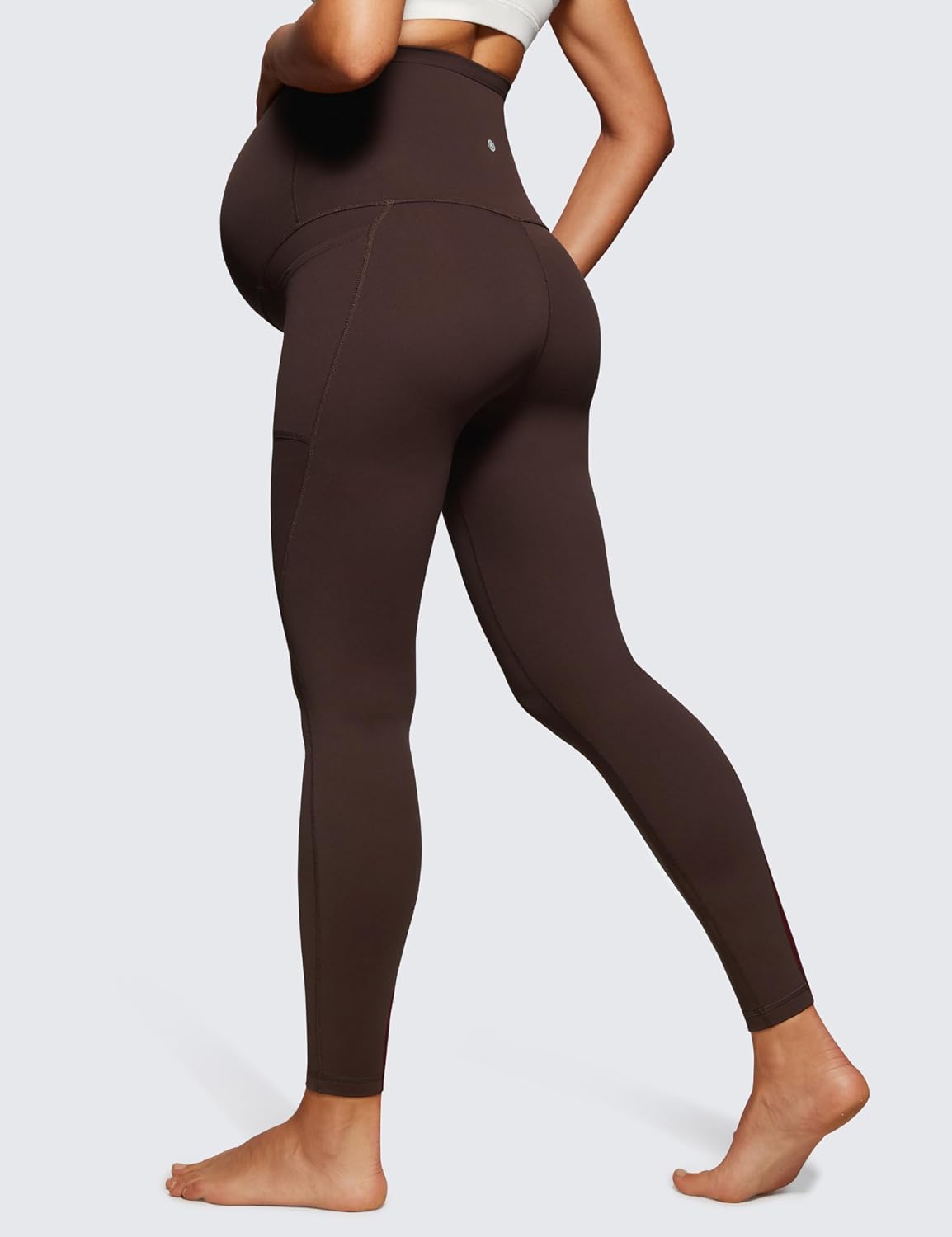 Detalle 2 de CRZ YOGA Butterluxe Leggings Premaman con Tasche — sportive e supporto per gravidanza e postpartum