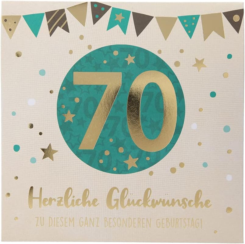 Depesche 0011694-011 – kartka na 70. urodziny z muzyką, światłem i efektem pop-up