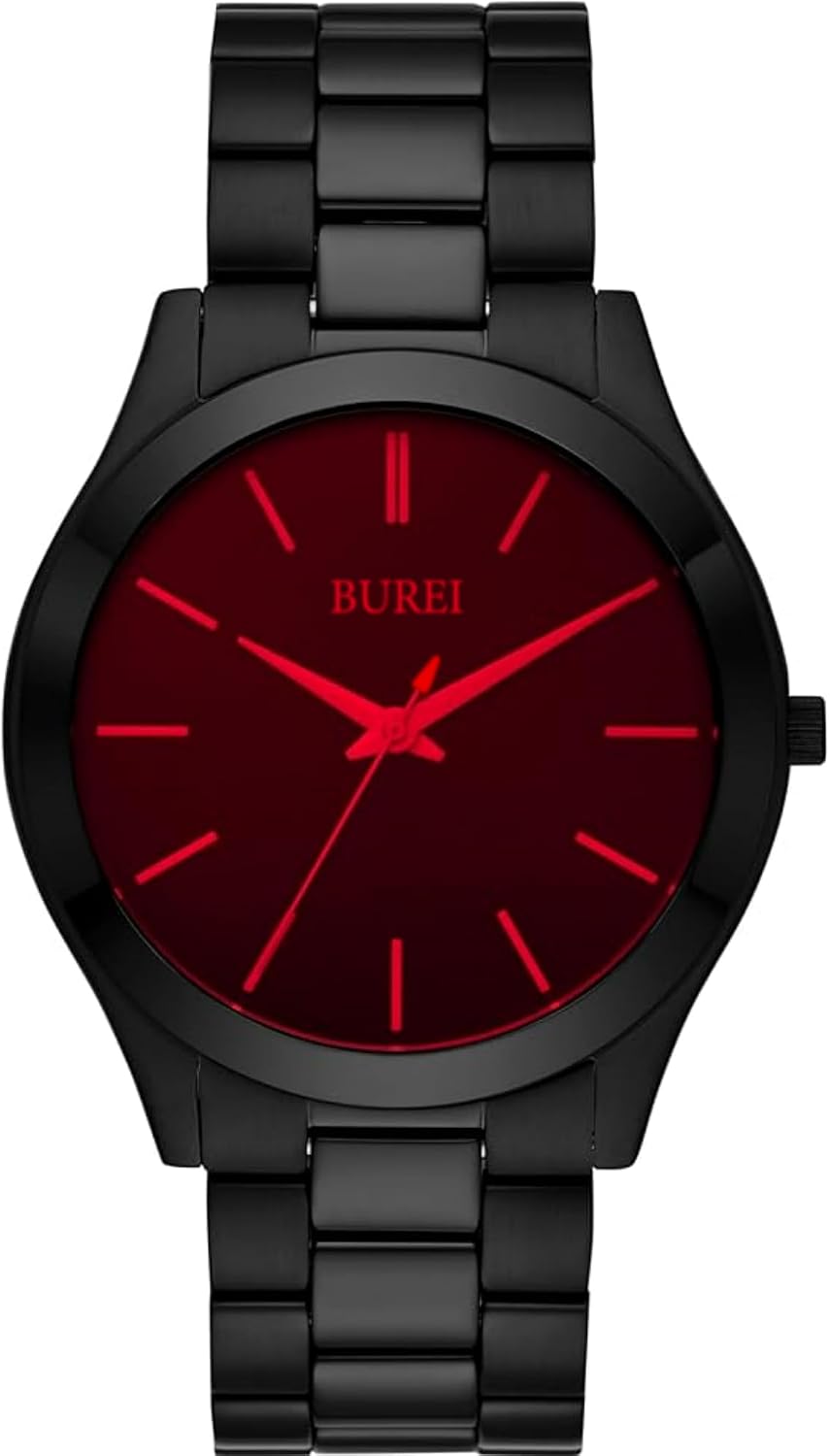 Detalle de BUREI Montre 44 mm minimaliste pour homme