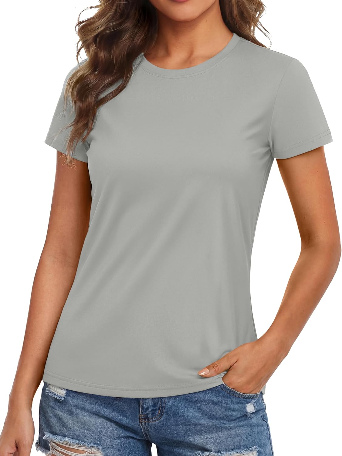 Detalle de MAGCOMSEN Women's Workout Shirt Polyester
