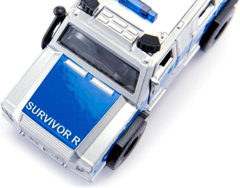 Detalle de Siku 2304 Auto della Polizia Rheinmetall MAN Survivor R 1:50 – metallo/plastica, porte apribili