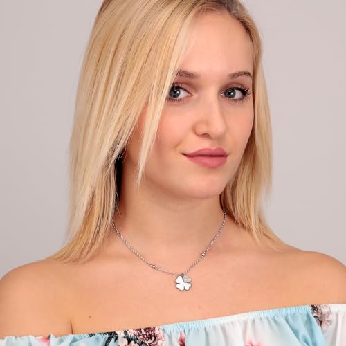 Detalle de Morellato Collana Donna VALENTINA in Acciaio con Cristalli – SATQ09