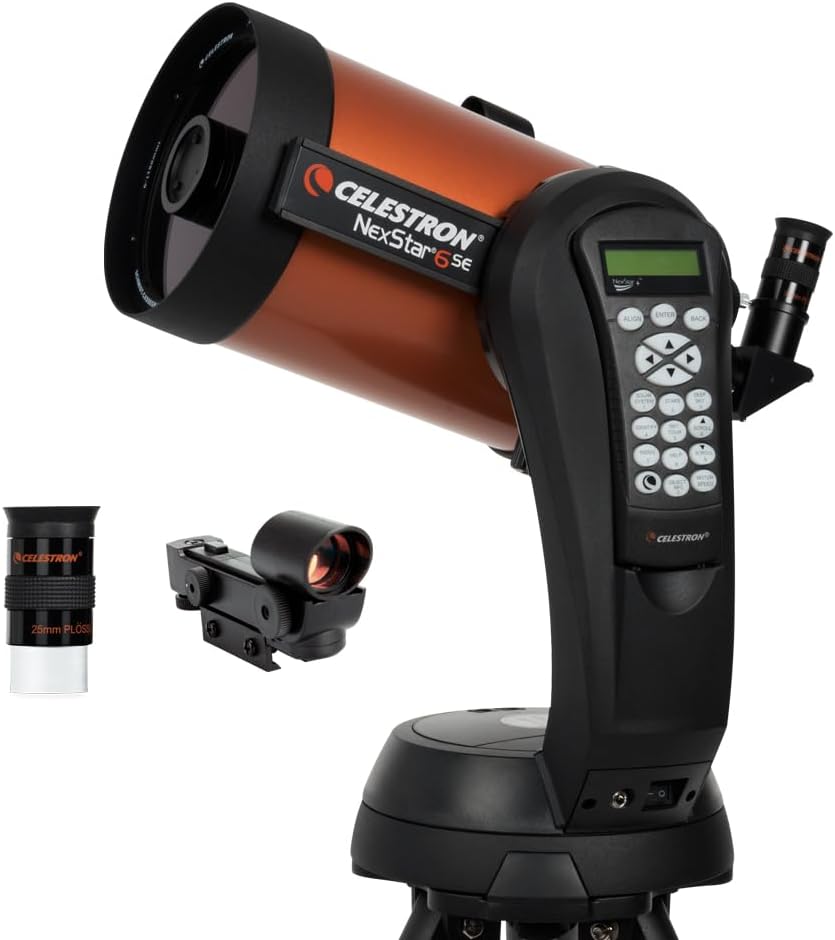 Celestron NexStar 6SE Computerised Schmidt-Cassegrain Telescope (11068) with Fully Automated GoTo Mount, SkyAlign & XLT Coating