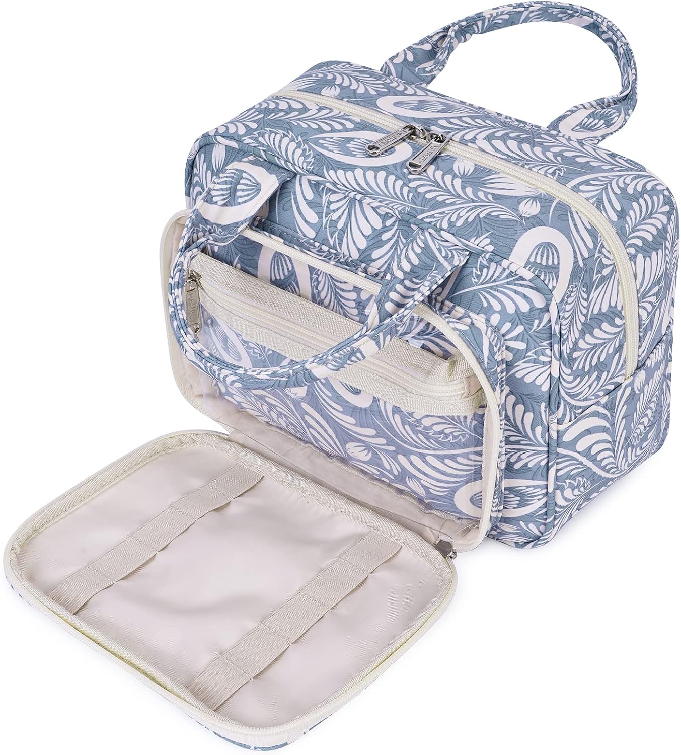 Detalle de Narwey Full Size Toiletry Bag Blue Leaf