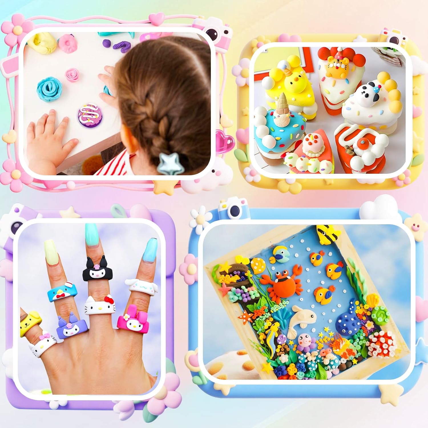 Thumbnail 5 de Bridokit Modelliermasse Lufttrocknend 60 Packungen