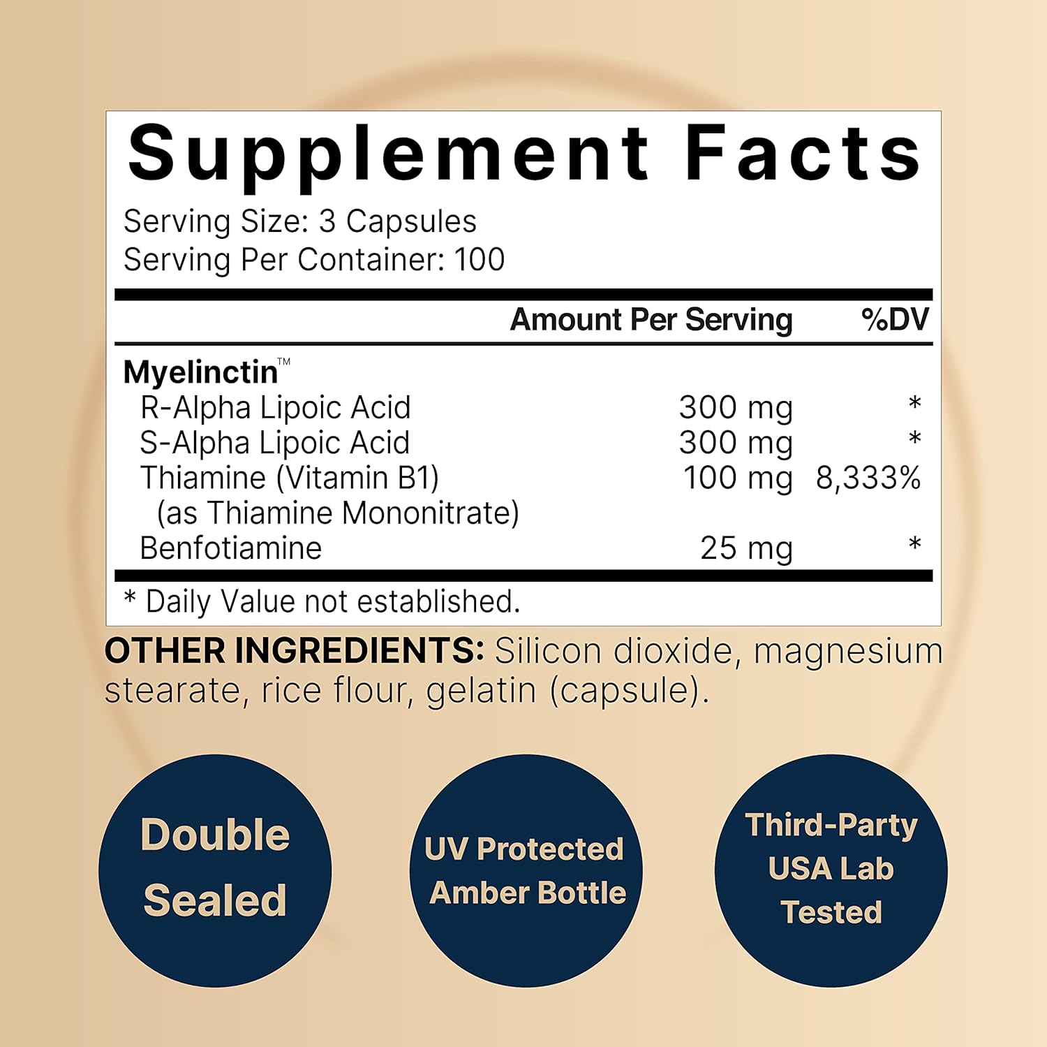 Detalle 2 de NatureBell Alpha Lipoic Acid Supplement 600 mg