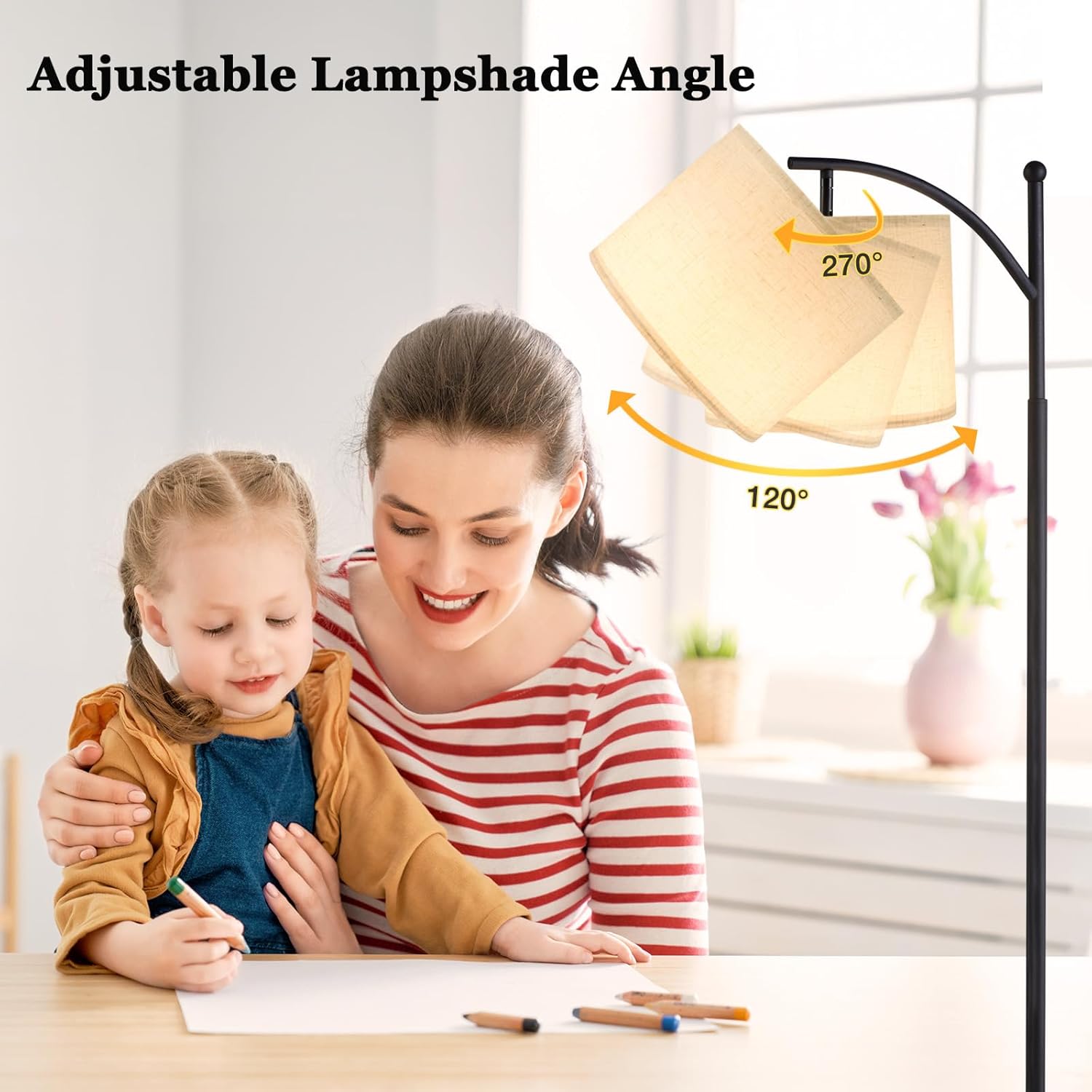 Thumbnail 5 de Aooshine 60" arc floor lamp with remote