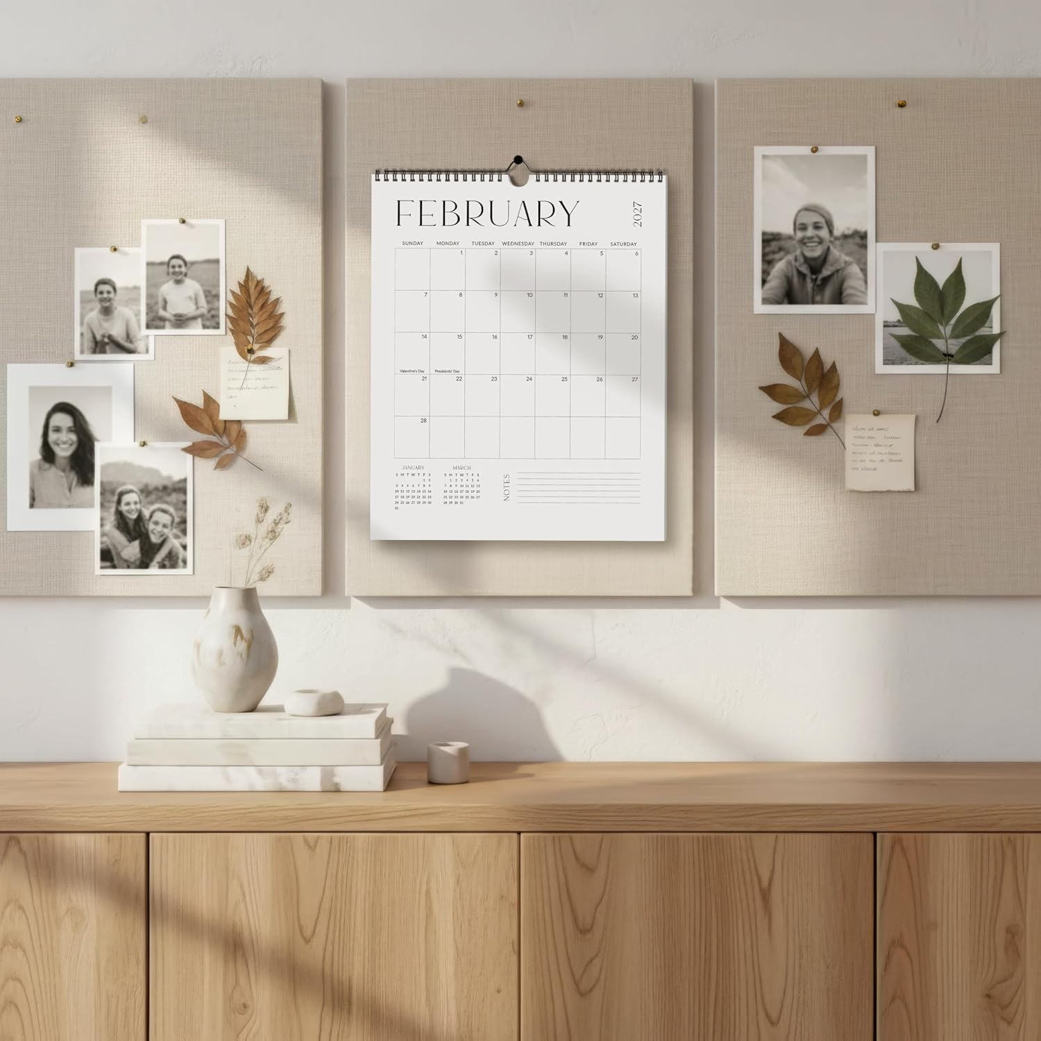 Detalle 2 de ZICOTO 2026-2027 Wall Calendar, 14.5 x 11.5-Inch Minimalist Paper Planner