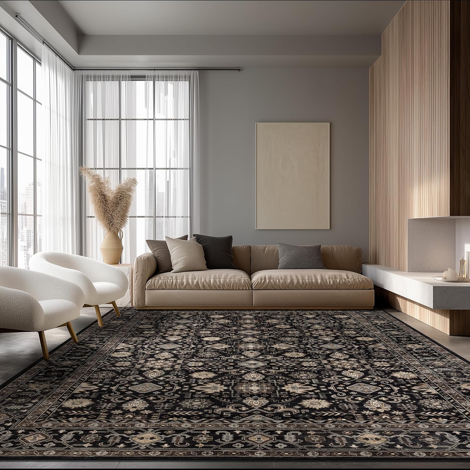 Detalle de Ruaruarug Area Rug 8'×10' Machine Washable