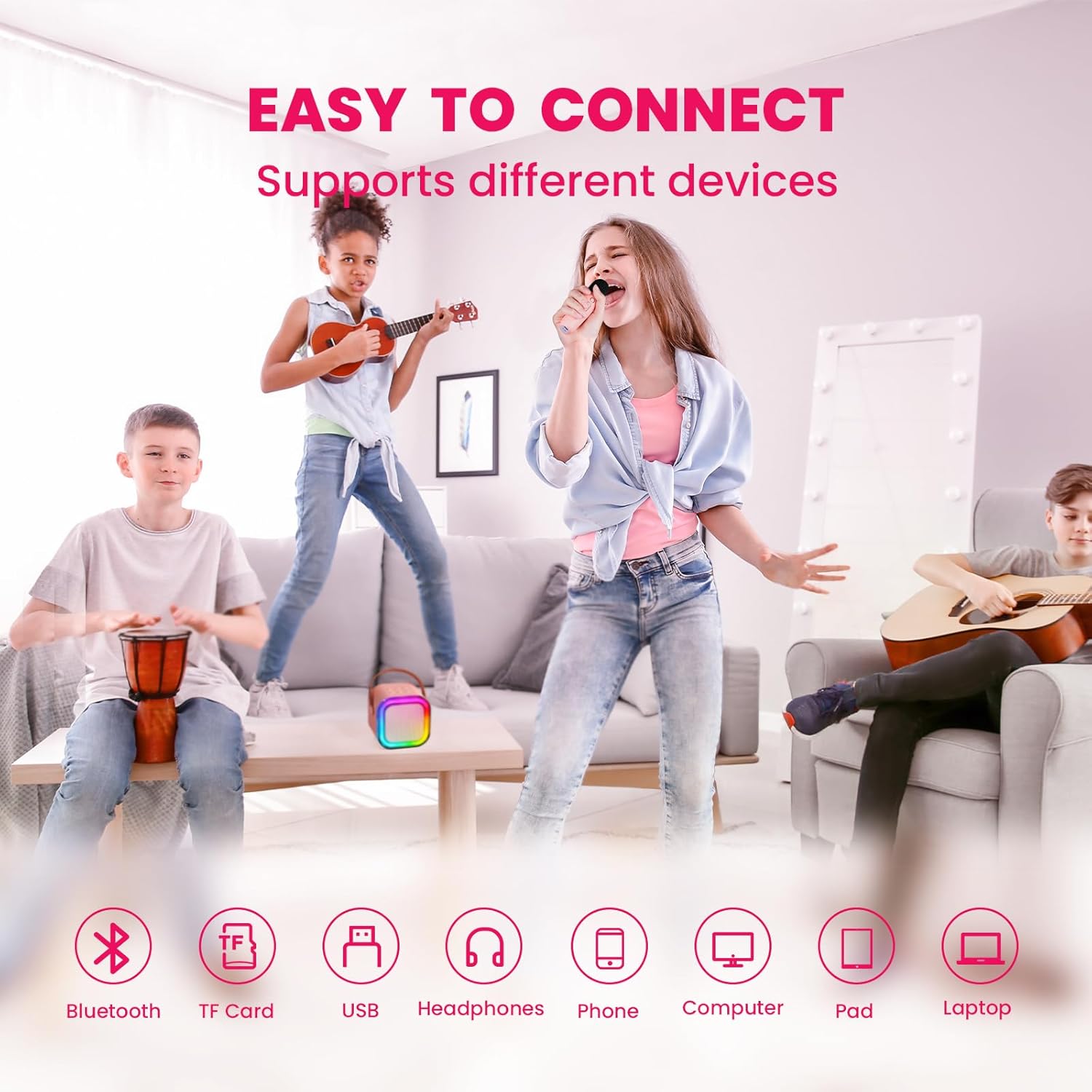 Thumbnail 3 de IROO Karaoke Machine 2 microphones for kids 🎤