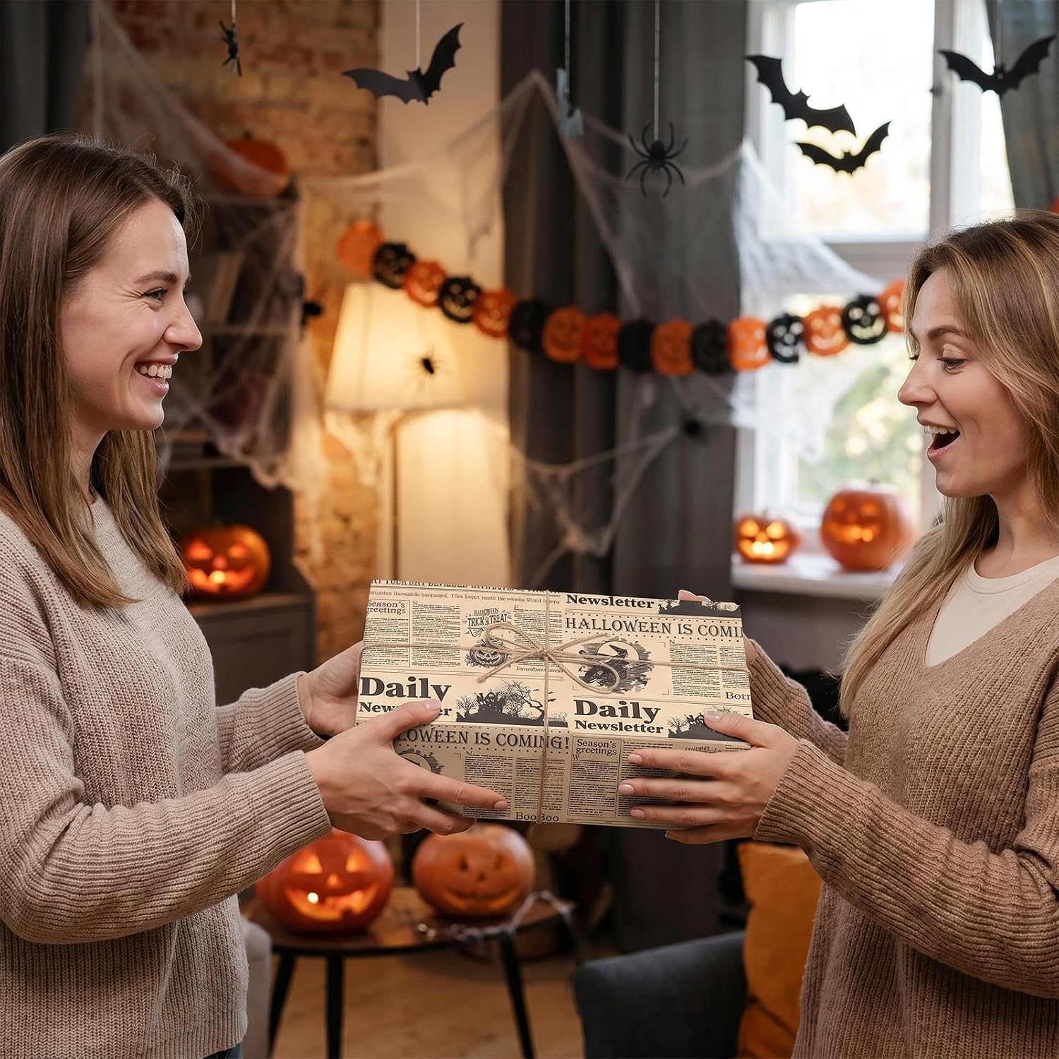 Detalle 2 de RUSPEPA Halloween wrapping paper mini roll